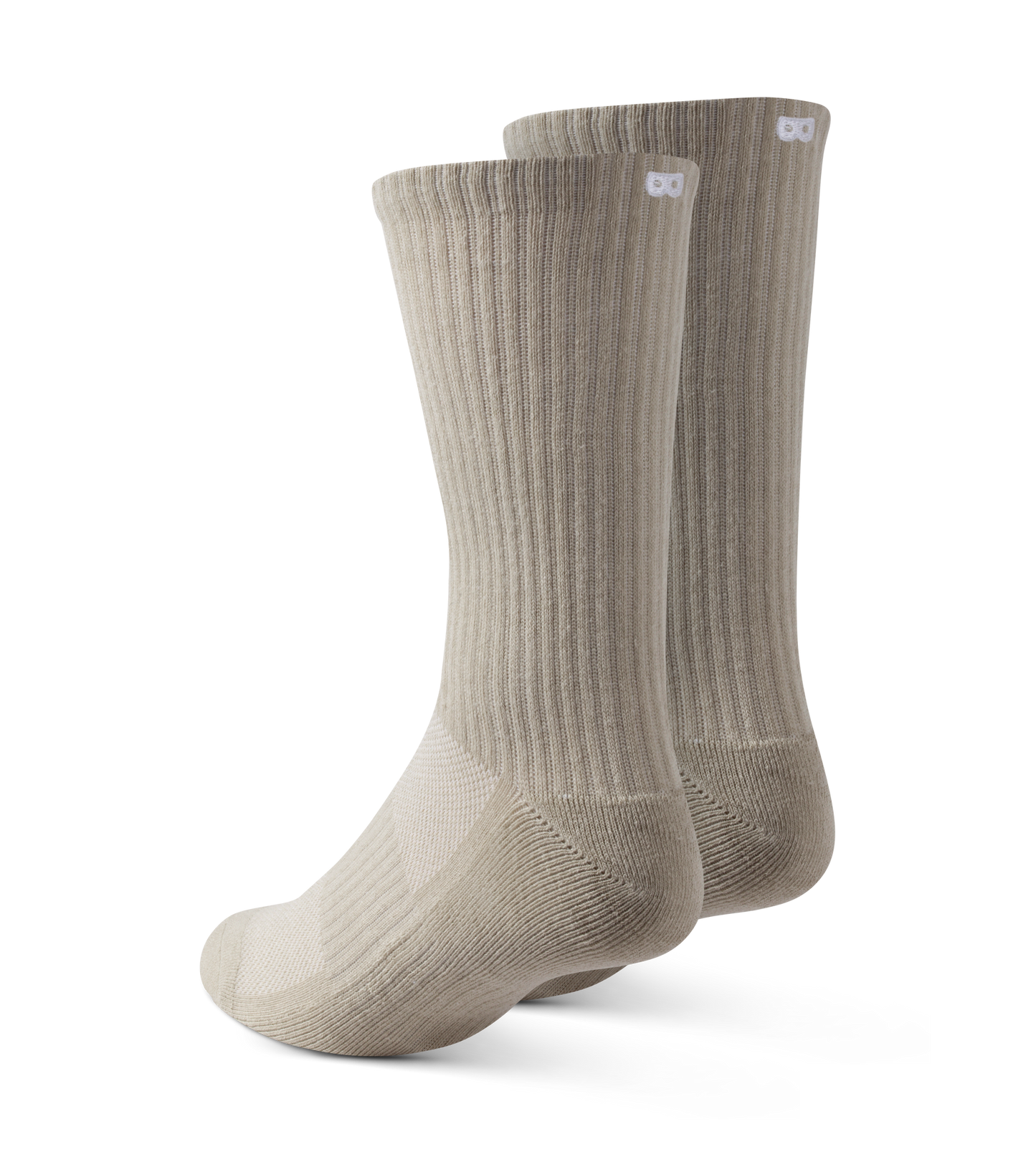 BOWO CUSHION Ribbed Crew 3 PACK - NEUTRALS Black, Gray, Silver, Dark olive green, Gray, Dark Gray, Gains boro, Dim gray, Rosy brown