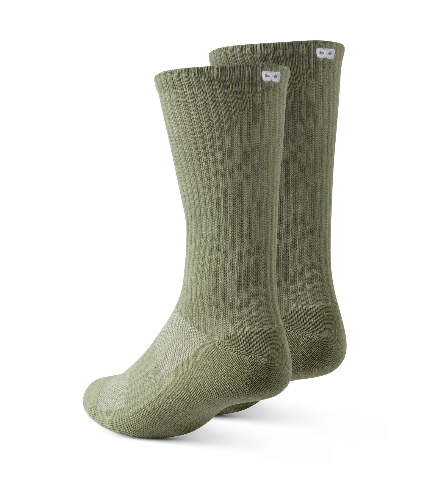 BOWO CUSHION Ribbed Crew 3 PACK - NEUTRALS Light Gray, Dark slate gray, Gray, Black, Dim gray, Dark Gray, Dim gray, Silver, Dark olive green