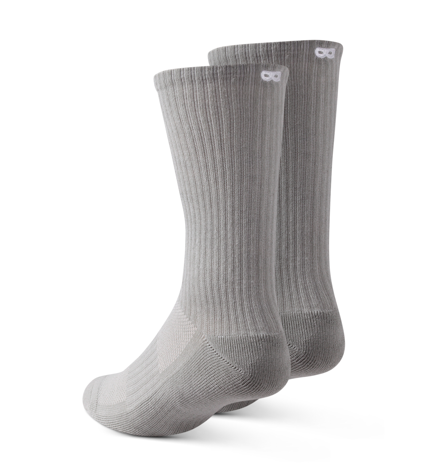 BOWO CUSHION Ribbed Crew 3 PACK - NEUTRALS Dark Gray, Black, Dim gray, Silver, Gray, Dark slate gray, Gains boro, Gray, Dark Gray