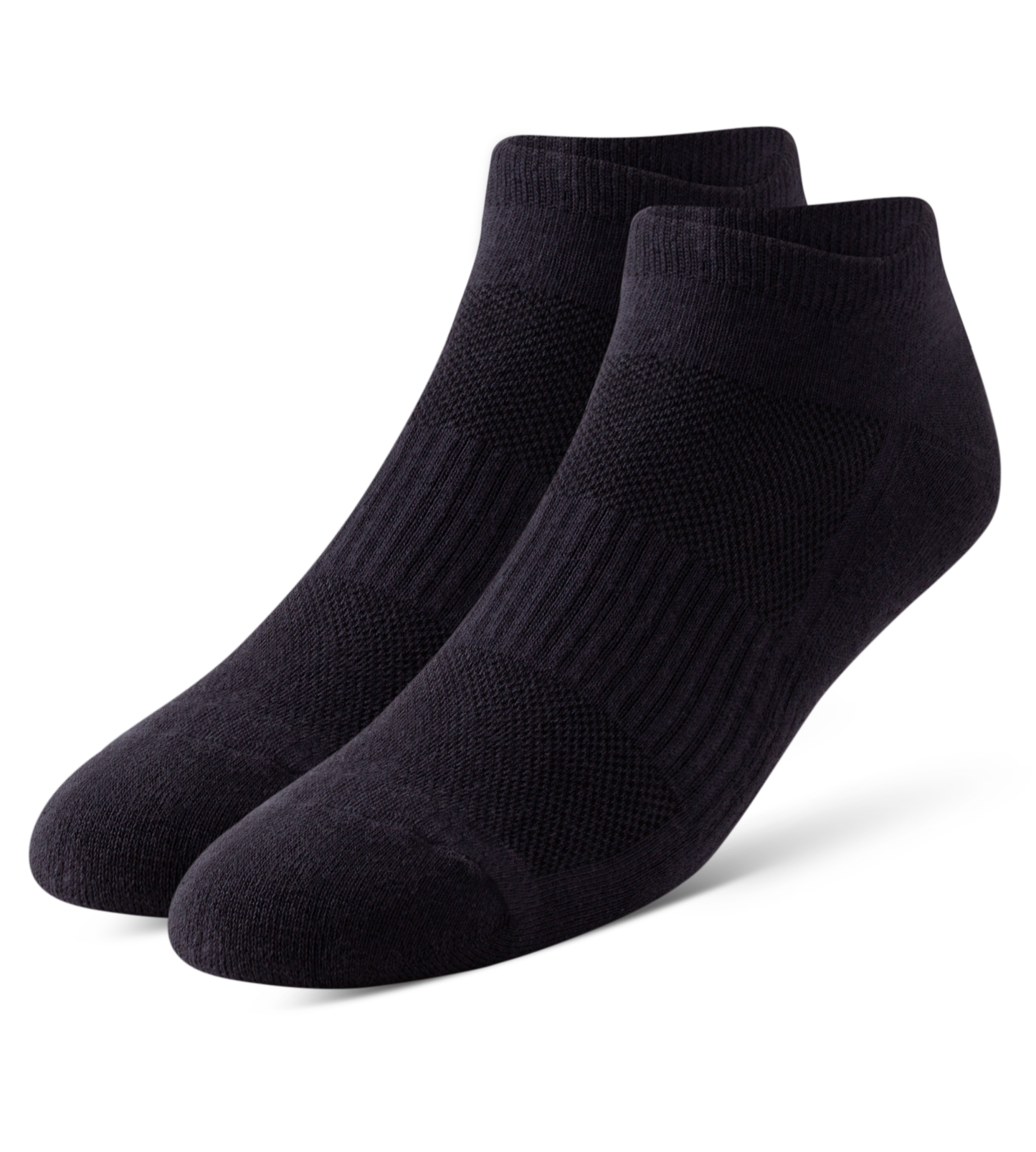 BOWO CUSHION Low-Cut 3 PACK - NEUTRALS Dark slate gray, Black, Black, Black, Dark slate gray, Dark Gray, Black, Dim gray, Dark slate gray