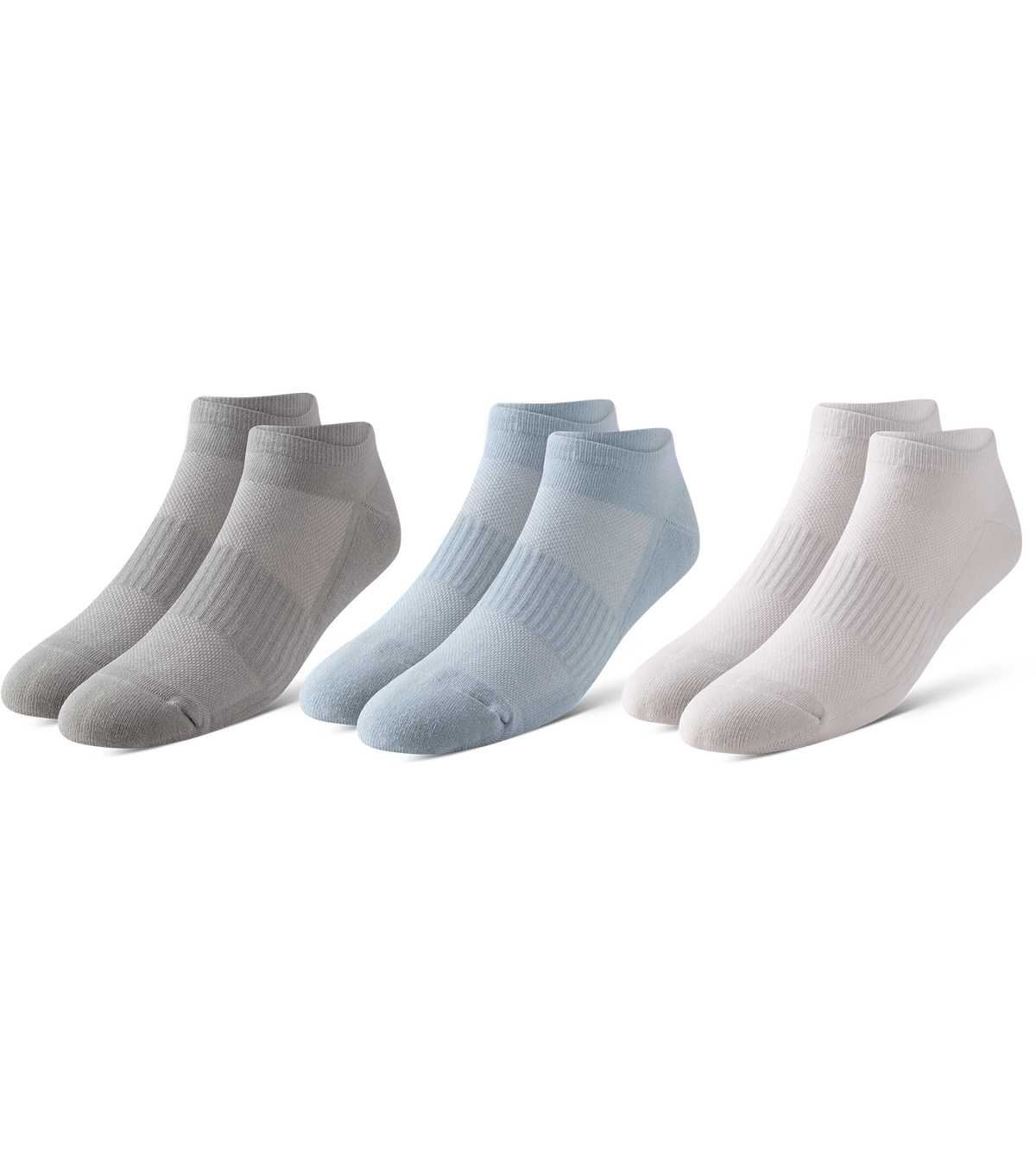 BOWO Cushion Low-Cut Socks, 3-Pack, Black