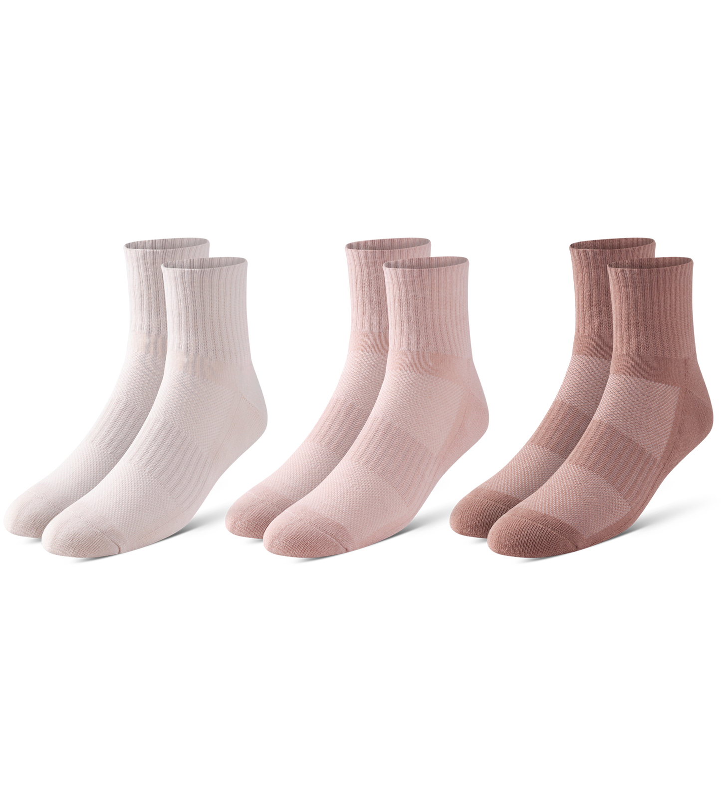 BOWO CUSHION ANKLE 3 PACK - NEUTRALS Rosy brown, Black, Silver, Dim gray, Gray, Dark Gray, Linen, Light Gray, Dim gray