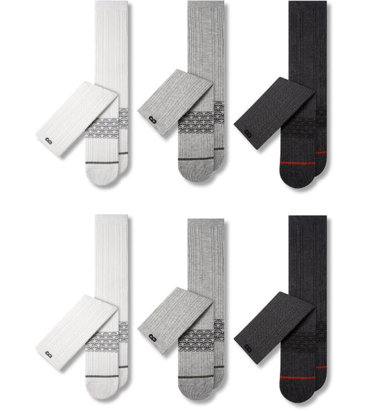 4-Way Stretch Cushion Crew (6-Pack)