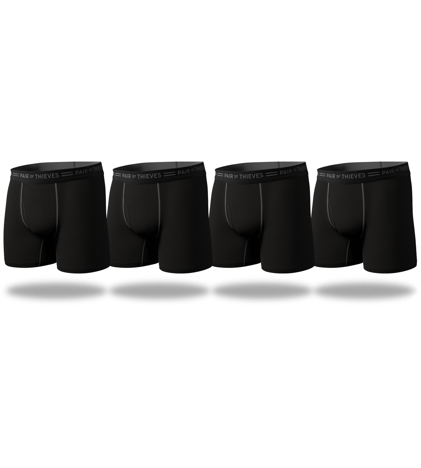 Every Day Kit Boxer Brief Bear Pack (16-pack) containing the colors Black, Silver, Dark slate gray, Black, Gains boro, Dark slate gray, Dark Gray, Dim gray, Black