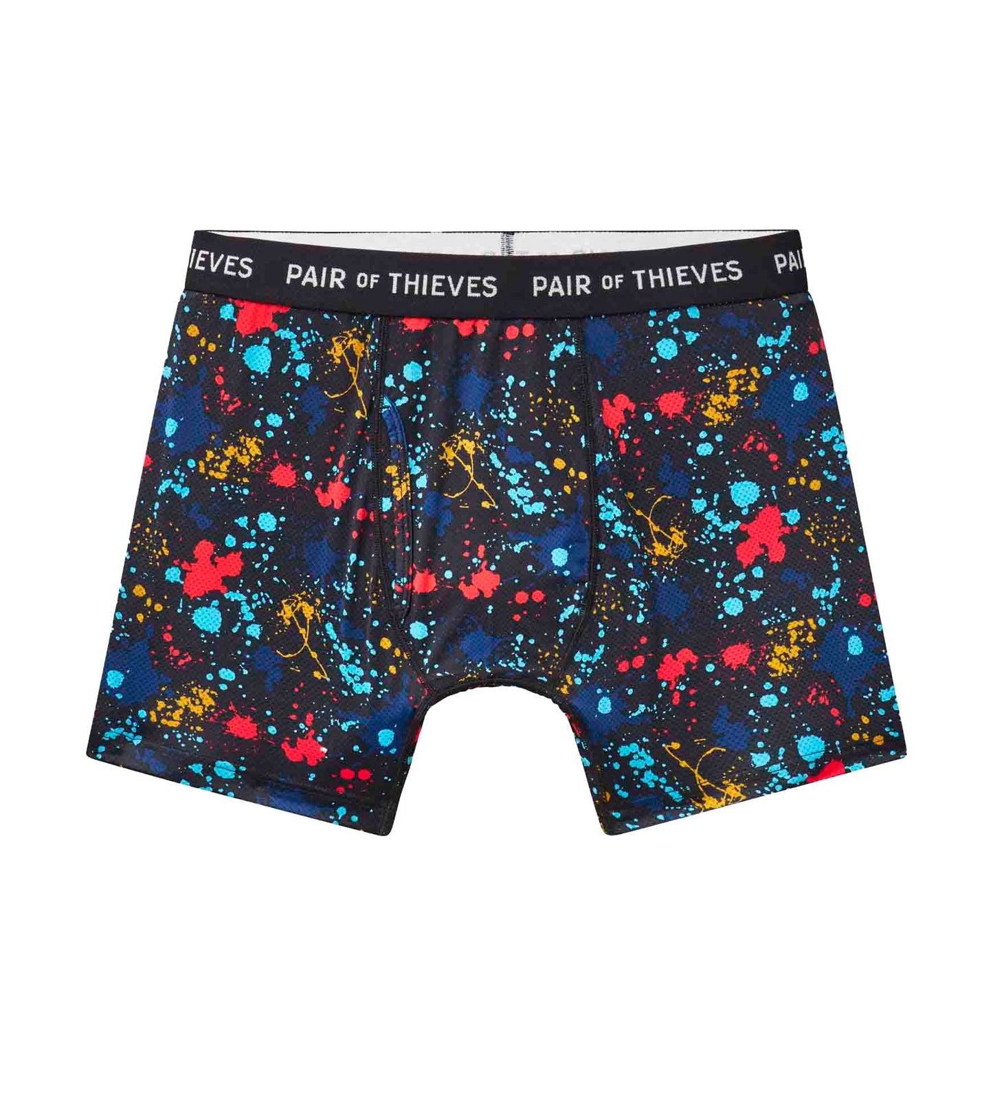 SuperFit Boxer Brief Bear Pack (8-pack) containing the colors Medium turquoise, Dark slate gray, Saddle brown, Dark slate gray, Crimson, Gains boro, Goldenrod, Dark slate gray, Slate gray