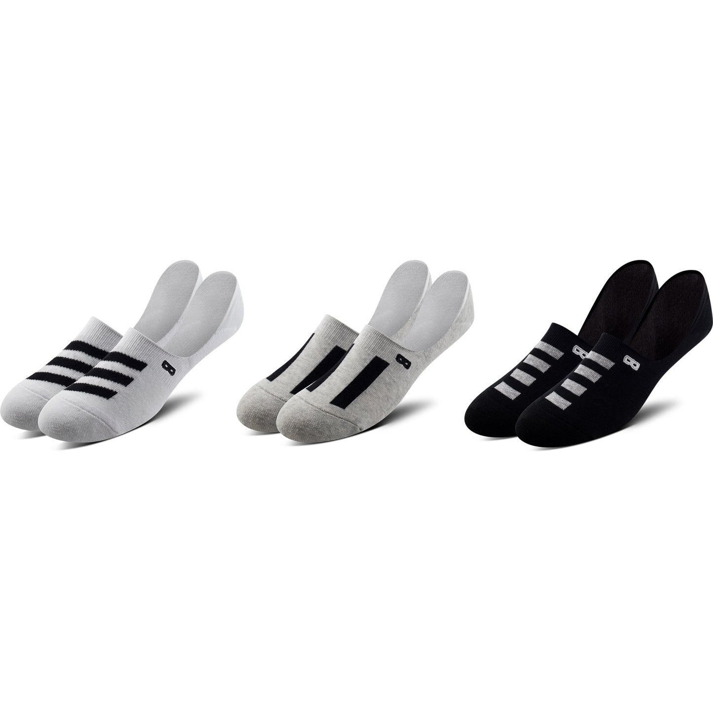 BOWO Cushion No Show Socks, 3-Pack