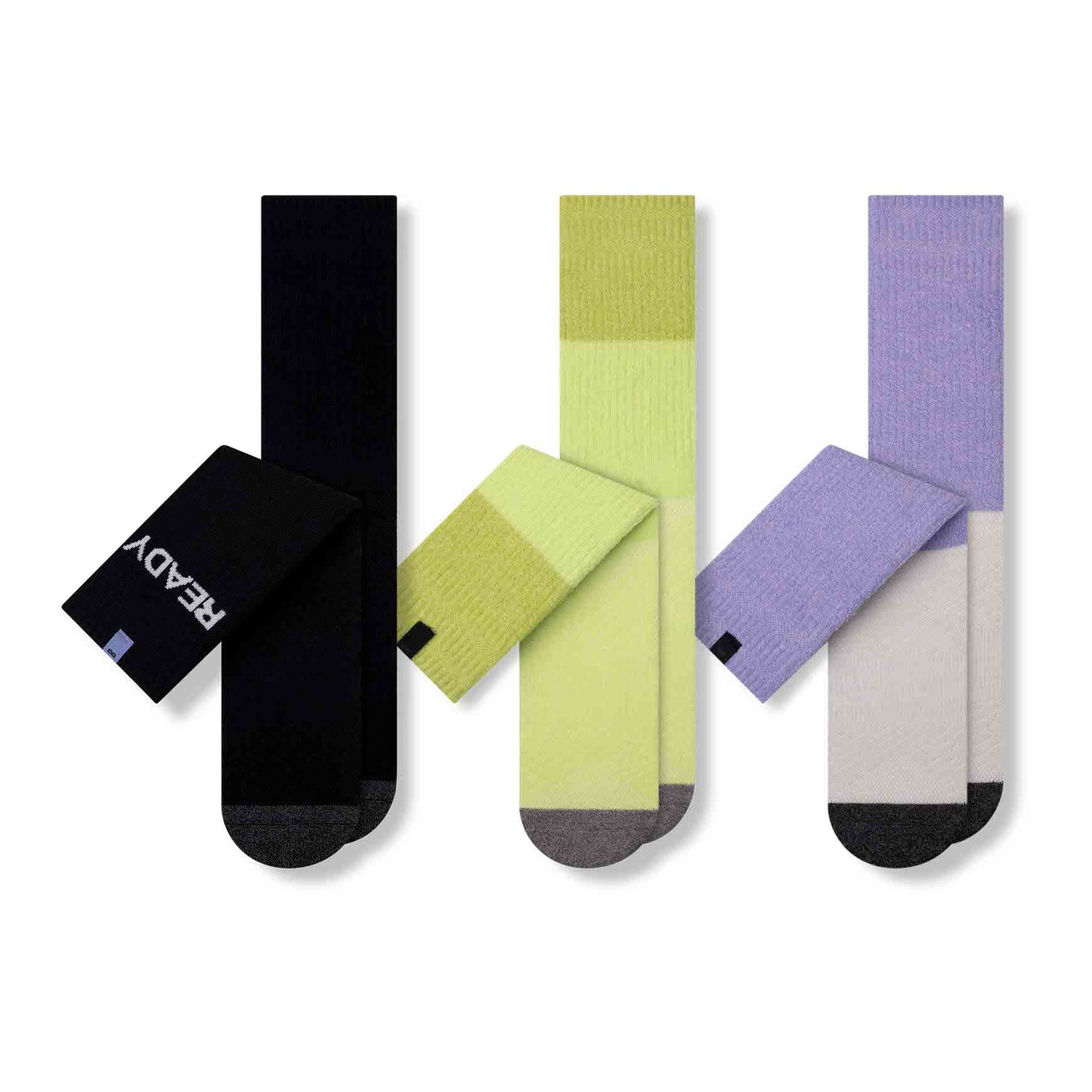 Hustle Cushion Crew Socks, 3-Pack, Assorted Colors