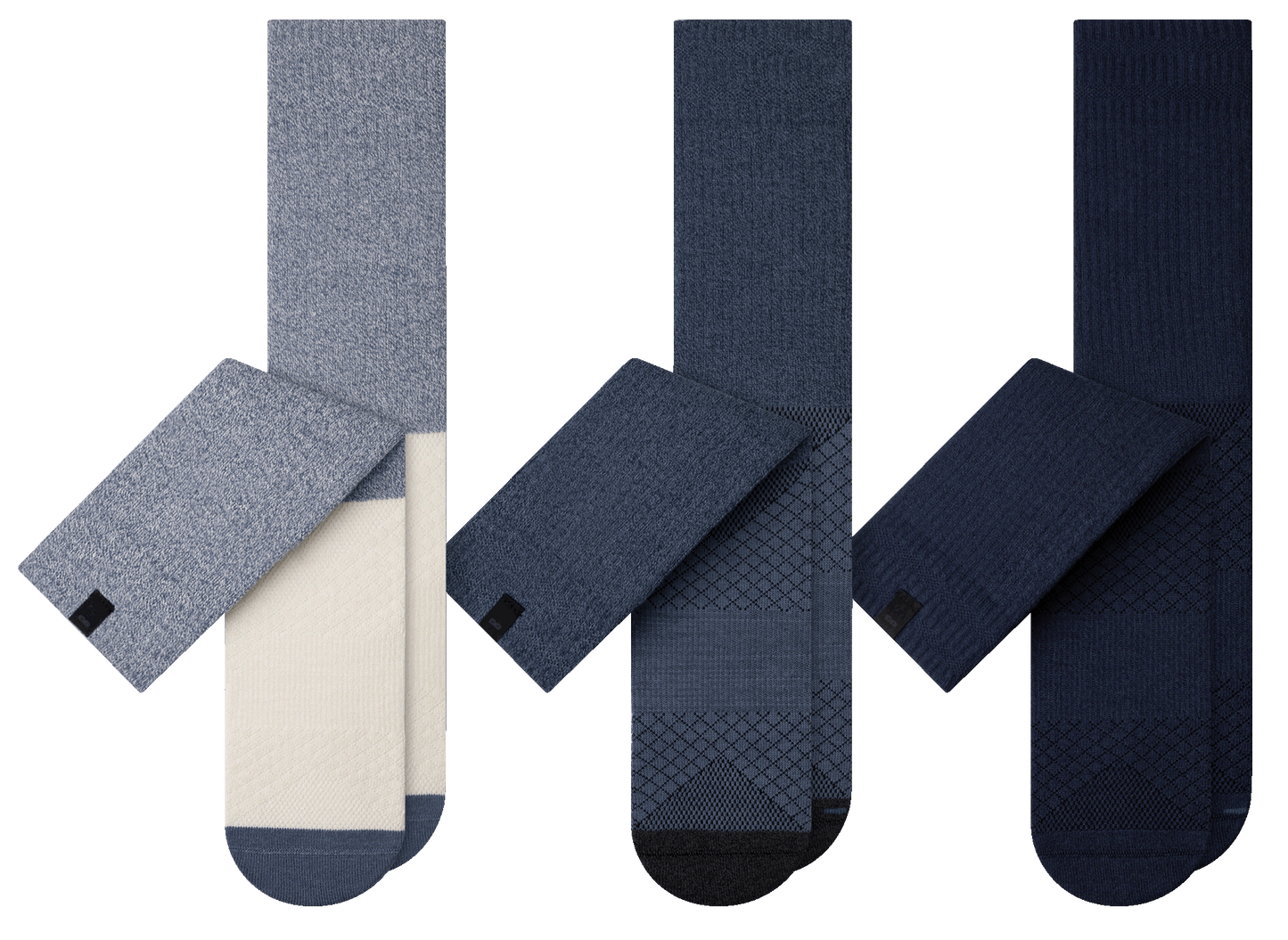 Hustle Cushion Crew Sock Bear Pack (12-pack) containing the colors Dark olive green, Dark Gray, Dark slate gray, Gains boro, Dark slate gray, Lights late gray, Black, Dark slate gray, Slate gray, Black