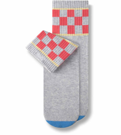 Cushion Ankle Socks 3 PACK White, Tan, Indian red, Dark Gray, Silver, Steel blue, Gray, Salmon, Gains boro, Dark Gray