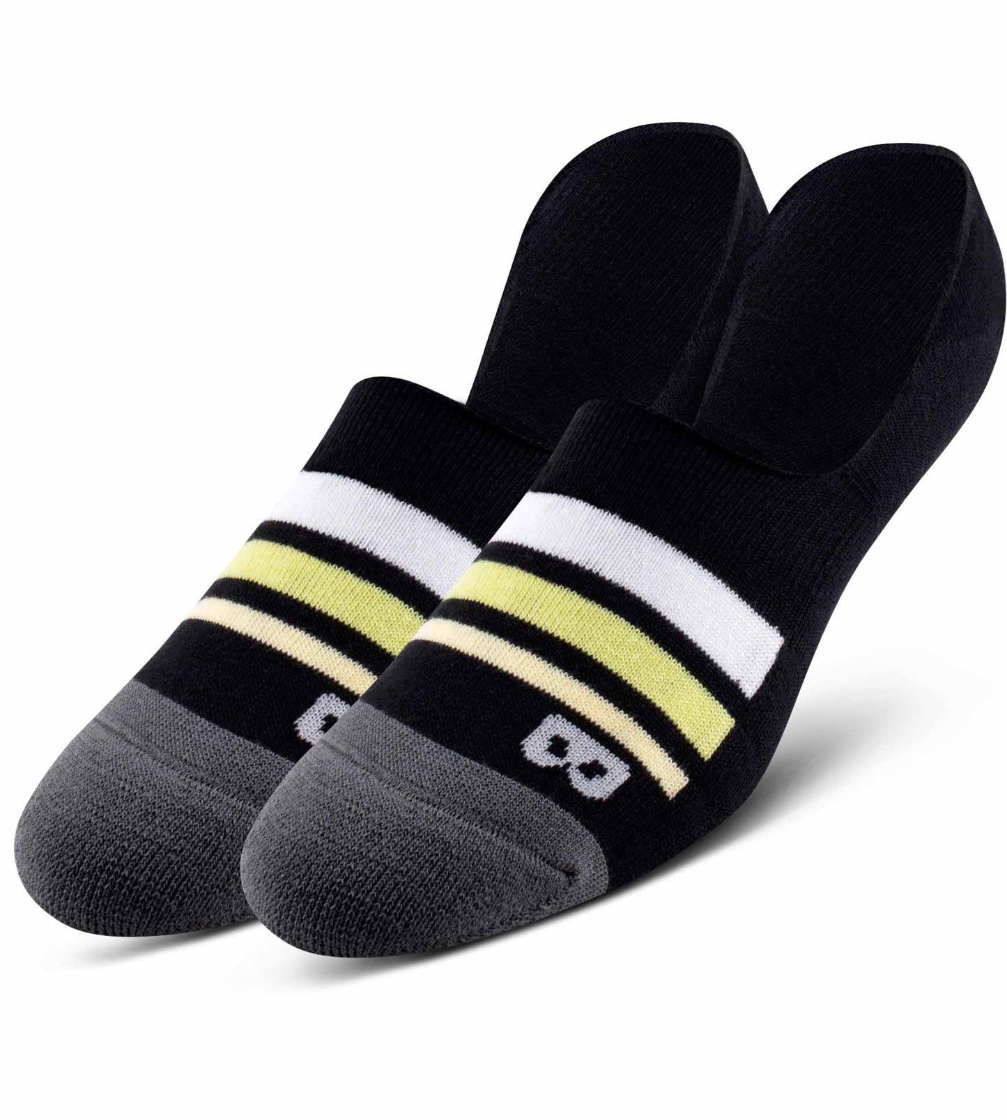Cushion No Show Socks 3 PACK White, Black, Gray, Black, Dark slate gray, Silver, Dark khaki, Gains boro, Dim gray, Pale goldenrod