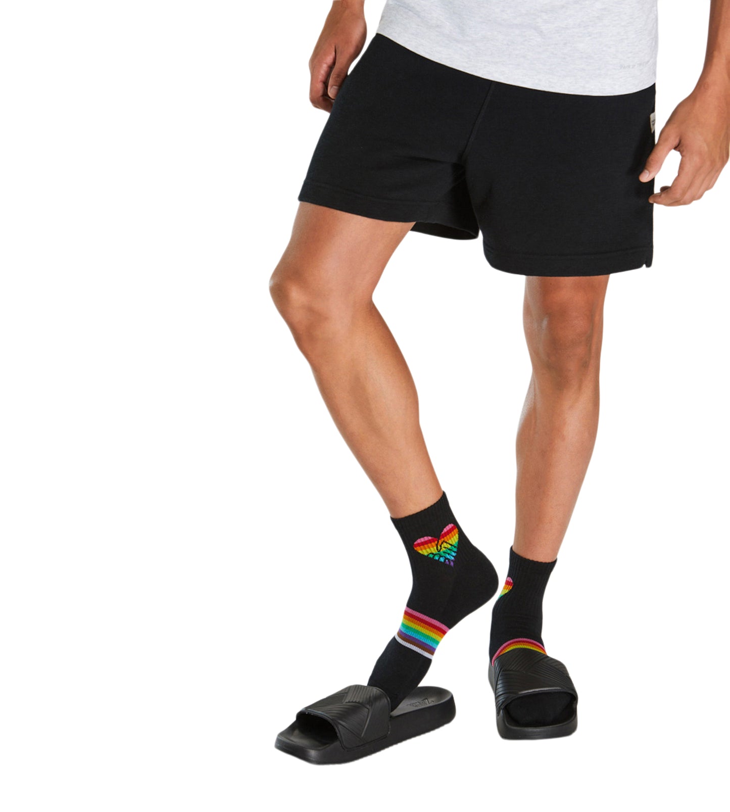 Cushion Ankle Sock - PRIDE containing the colors Dark slate gray, Peru, Black, Gains boro, Sienna, Dim gray, Dark salmon, Indian red, Dark cyan