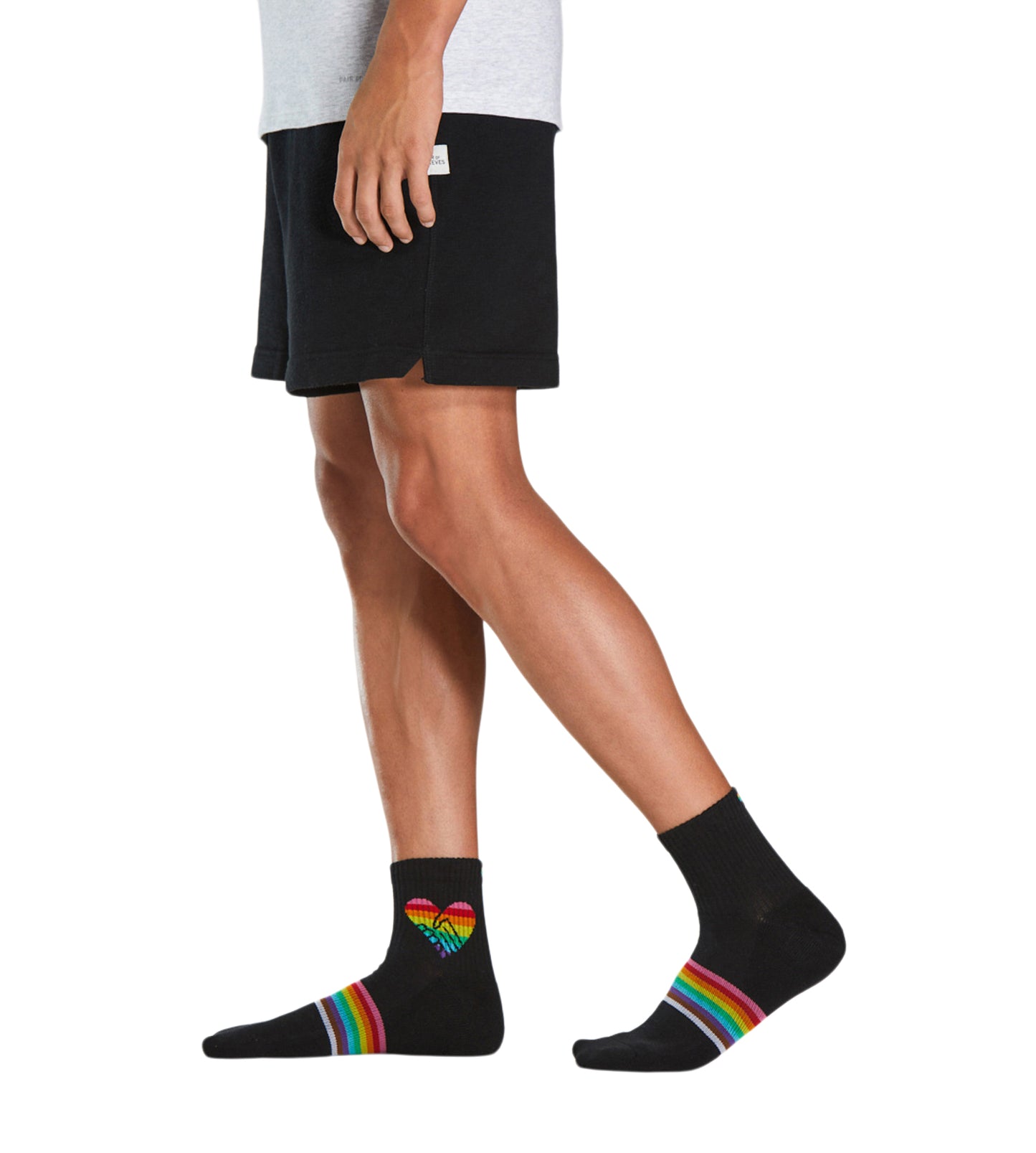Cushion Ankle Sock - PRIDE containing the colors Sienna, Black, Dark salmon, Dark Gray, Dark cyan, Sienna, Dark olive green, Gains boro, Indian red
