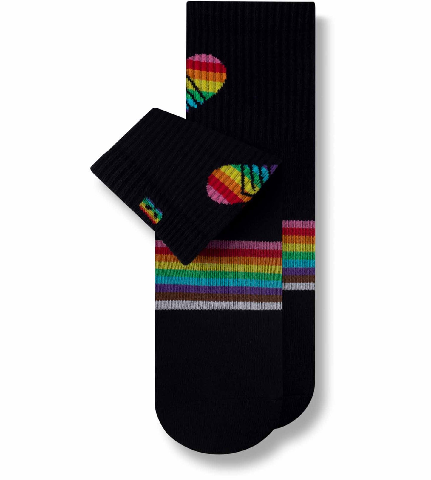 Cushion Ankle Sock - PRIDE containing the colors Black, White, Dark Gray, Dark slate gray, Dark goldenrod, Dark cyan, Light Gray, Sea green, Maroon, Dim gray