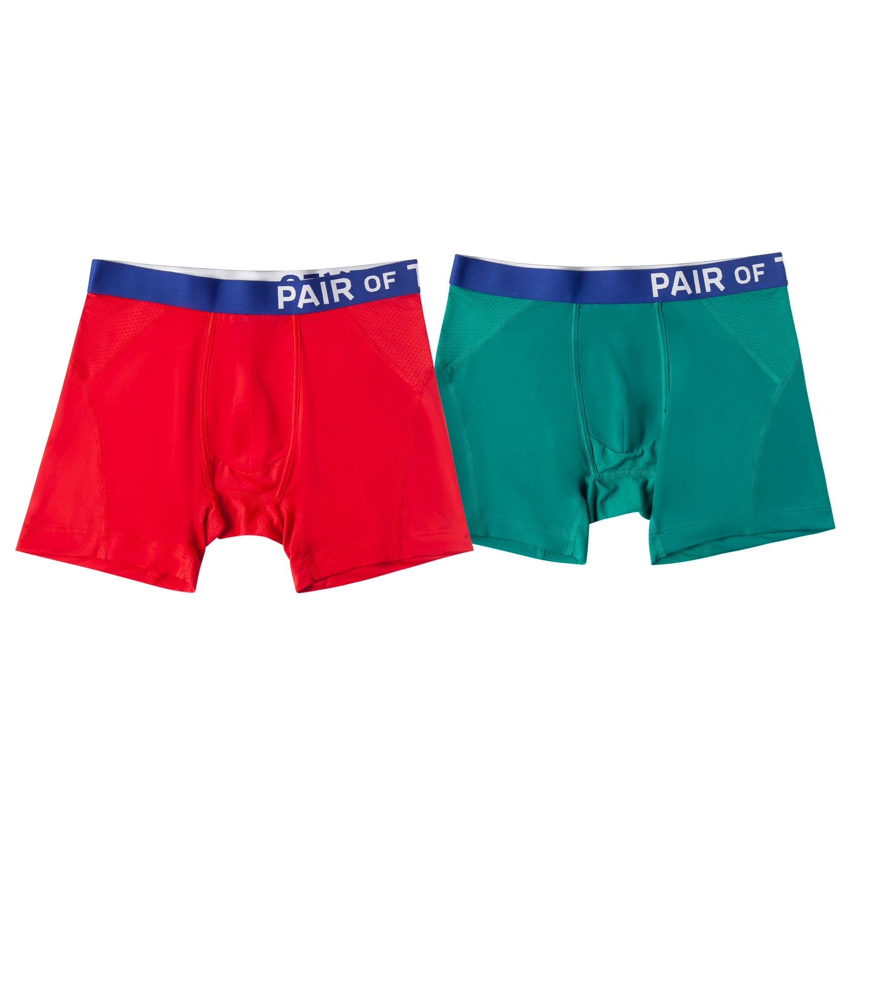 Pair Of Thieves Men's Supercool Boxer Briefs 2pk - Green/red Xl