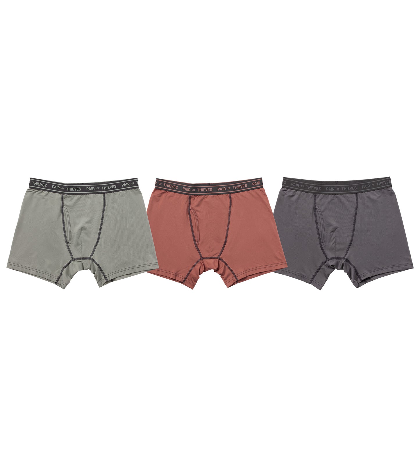 4-Way Stretch Performance Stretch Boxer Briefs (3-Pack)