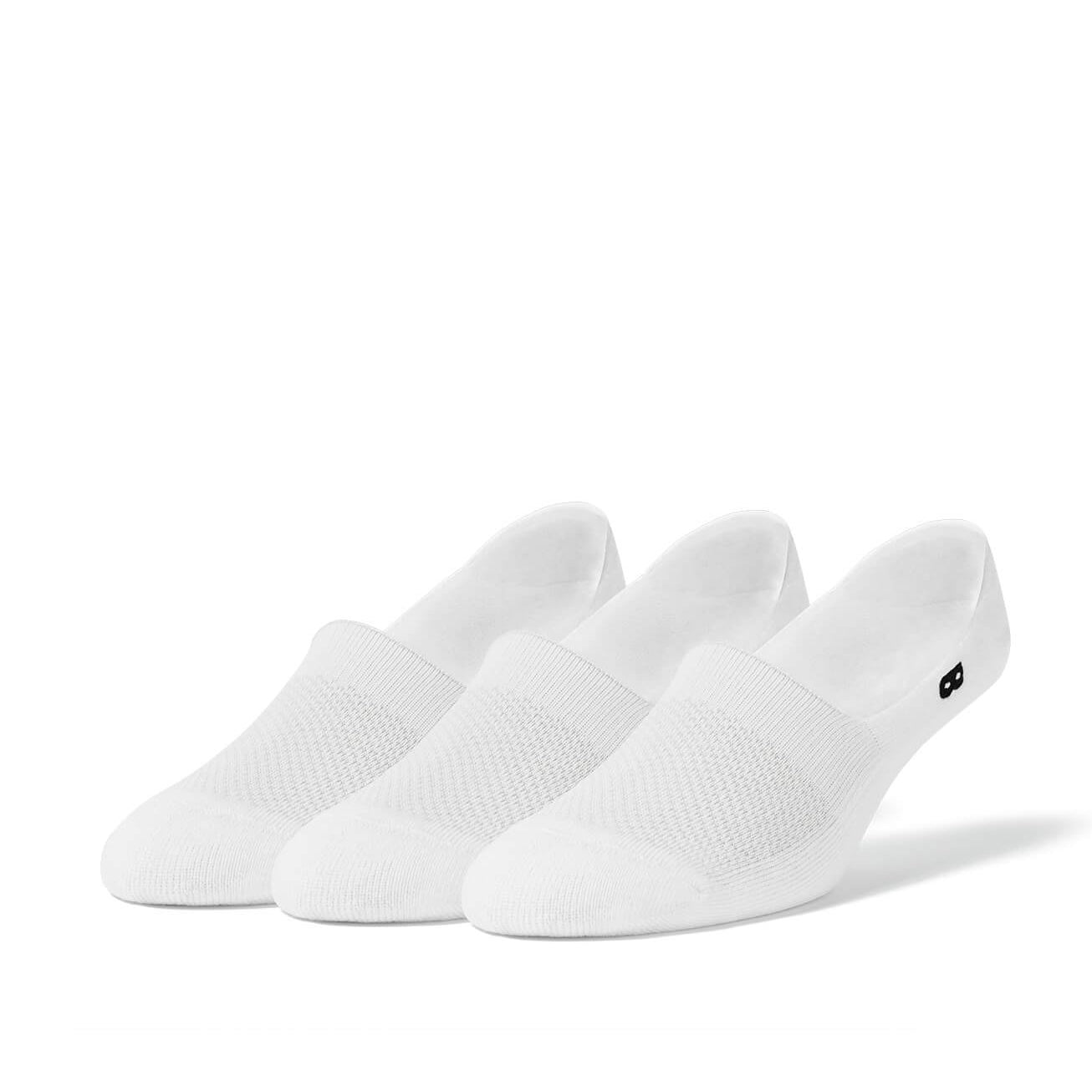 BOWO Cushion No Show Socks, 3-Pack, Neutrals