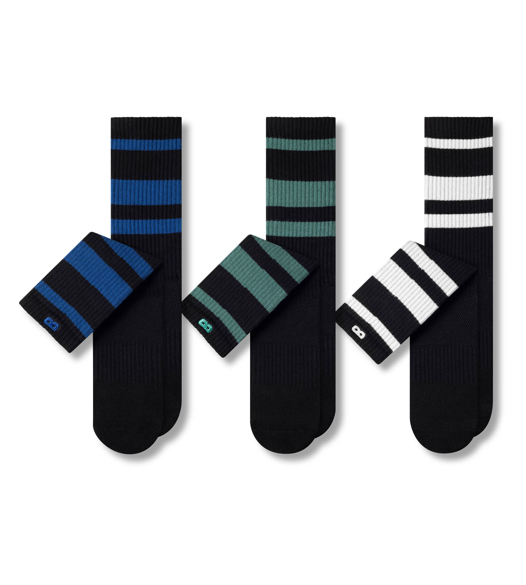 Gentle Grip Men's Stanley Stripe Crew Sock