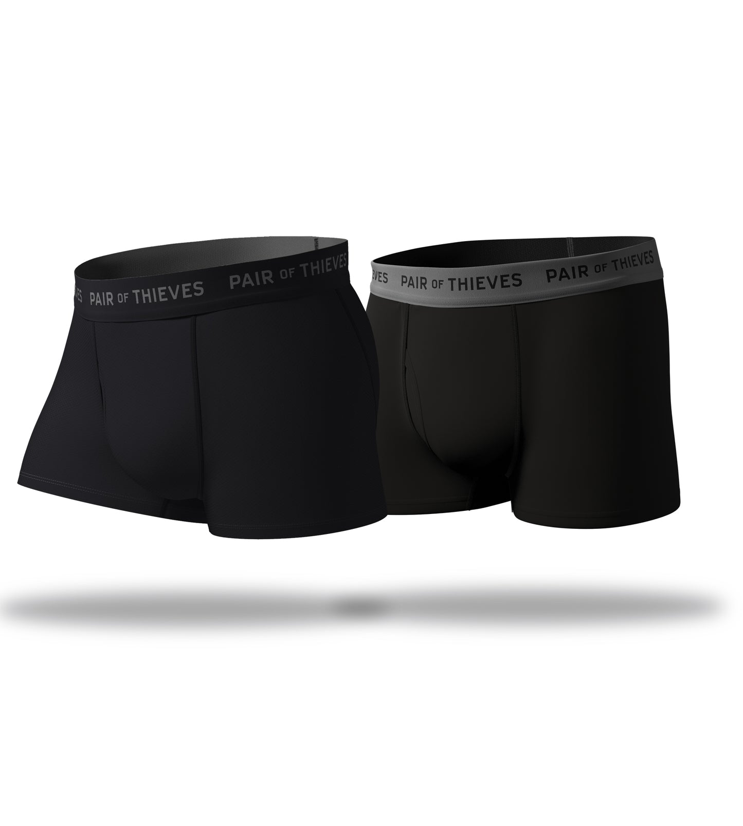 Men's Underwear SuperFit + SuperSoft Try Both Trunk 2 Pack Black
