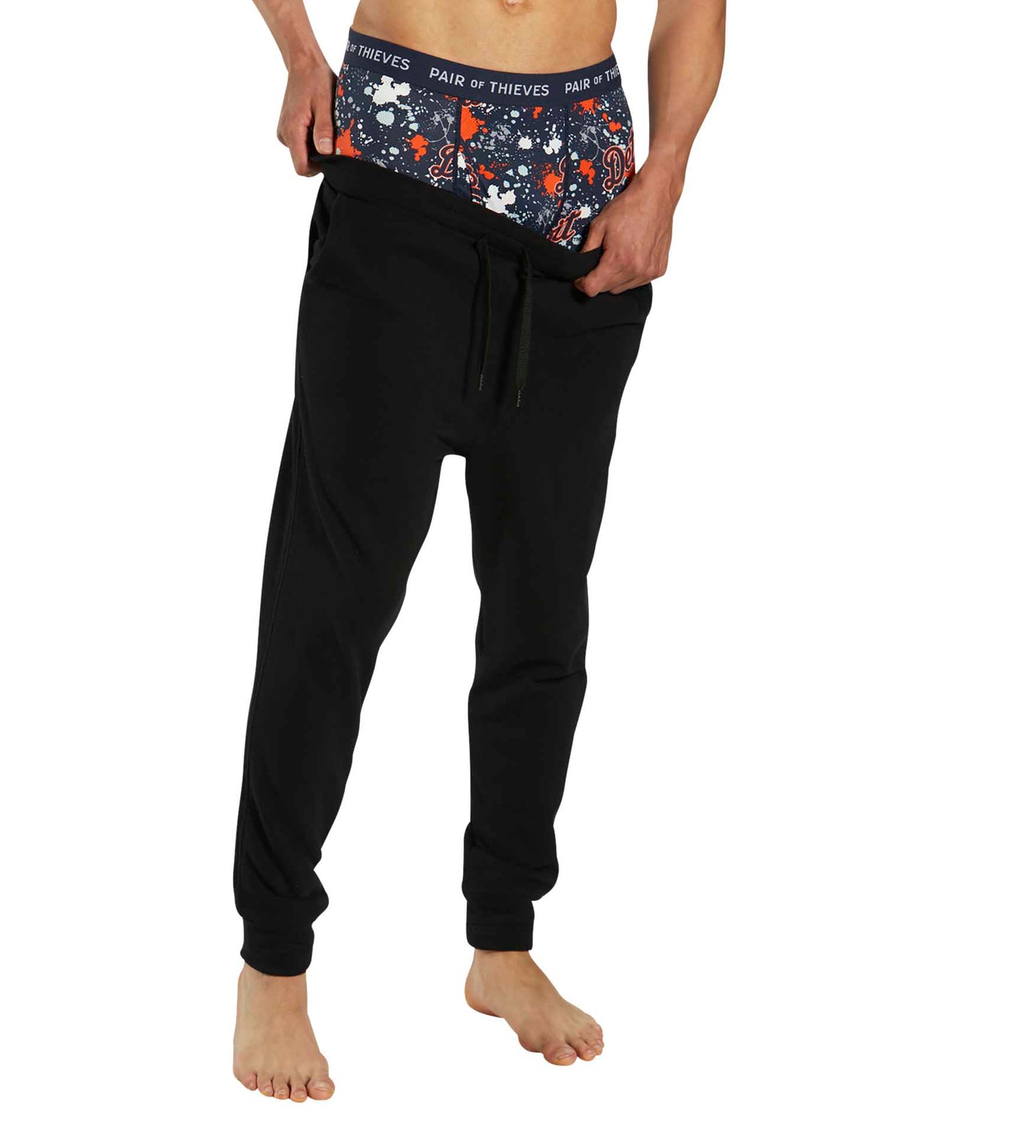 MLB Detroit Tigers SuperFit Boxer Brief 2 Pack containing the colors Black, Peru, Dark slate gray, Sienna, Light Gray, Tan, Gray, Dark olive green, Chocolate