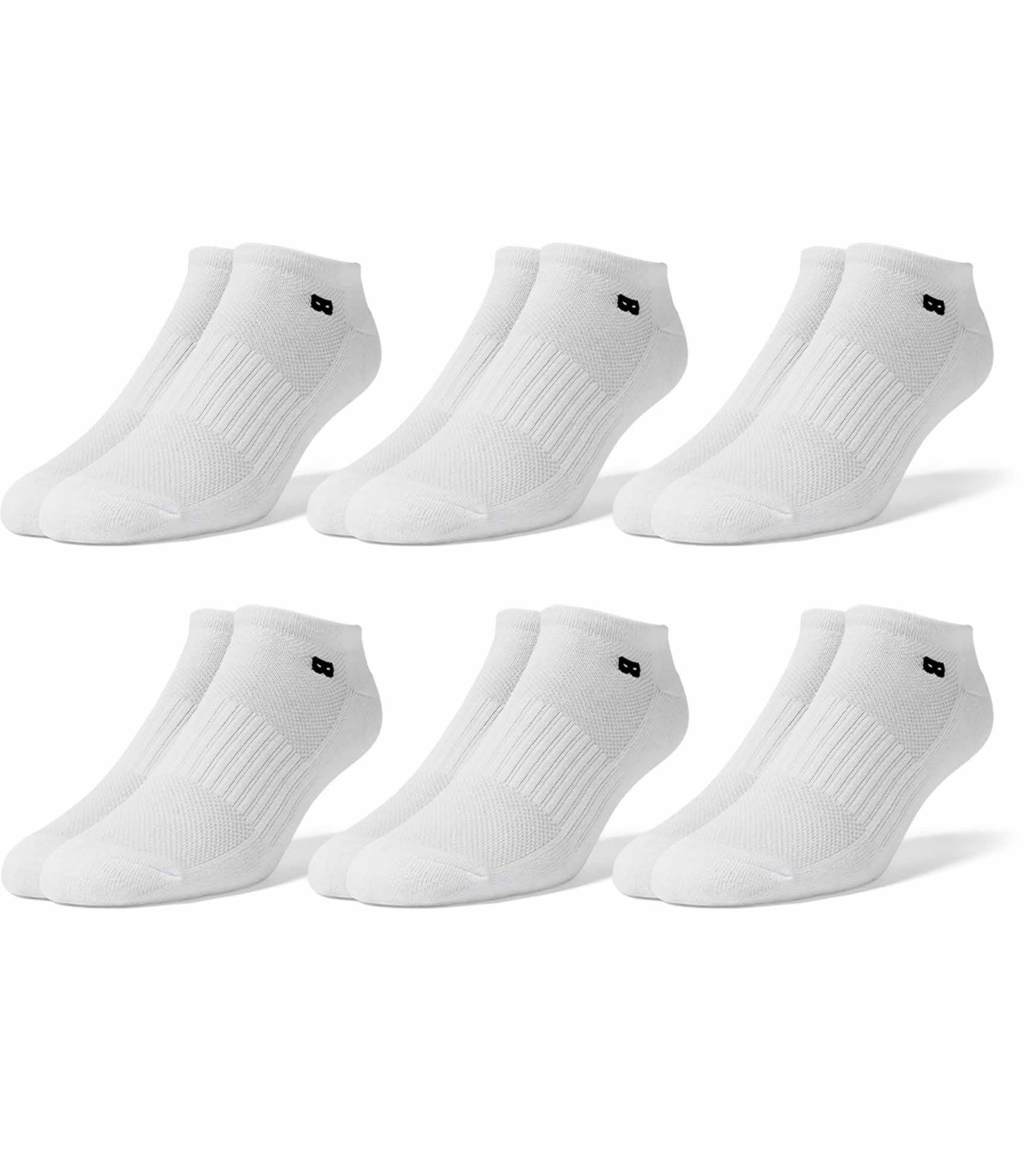 Pair of Thieves Men's Cushion Ankle Socks - Blackout & Whiteout - 3 Pack