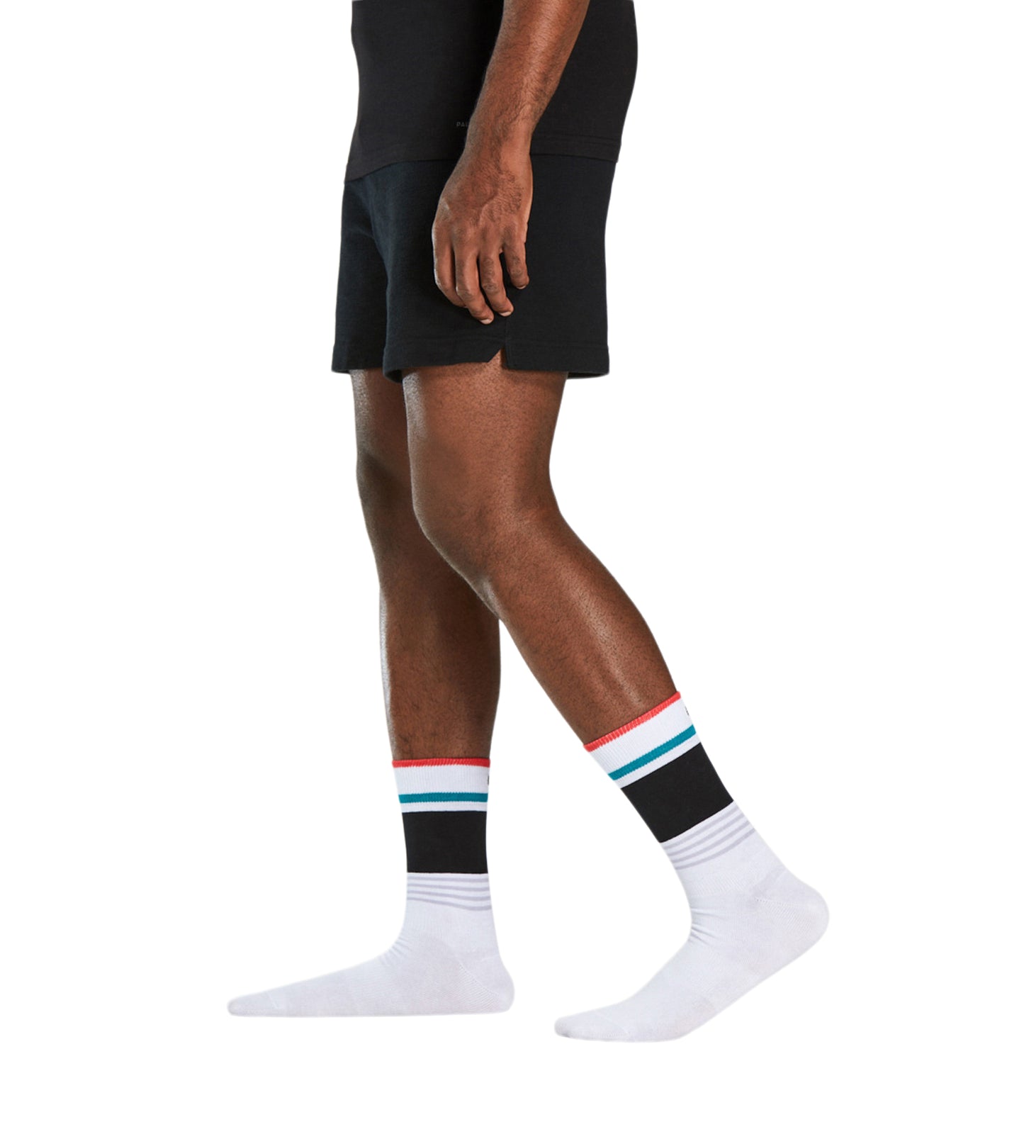 Crew Socks 3 Pack colors contain: Indian red, Black, Gains boro, Saddle brown, Dark cyan, Rosy brown, Dark slate gray, Sienna, Black