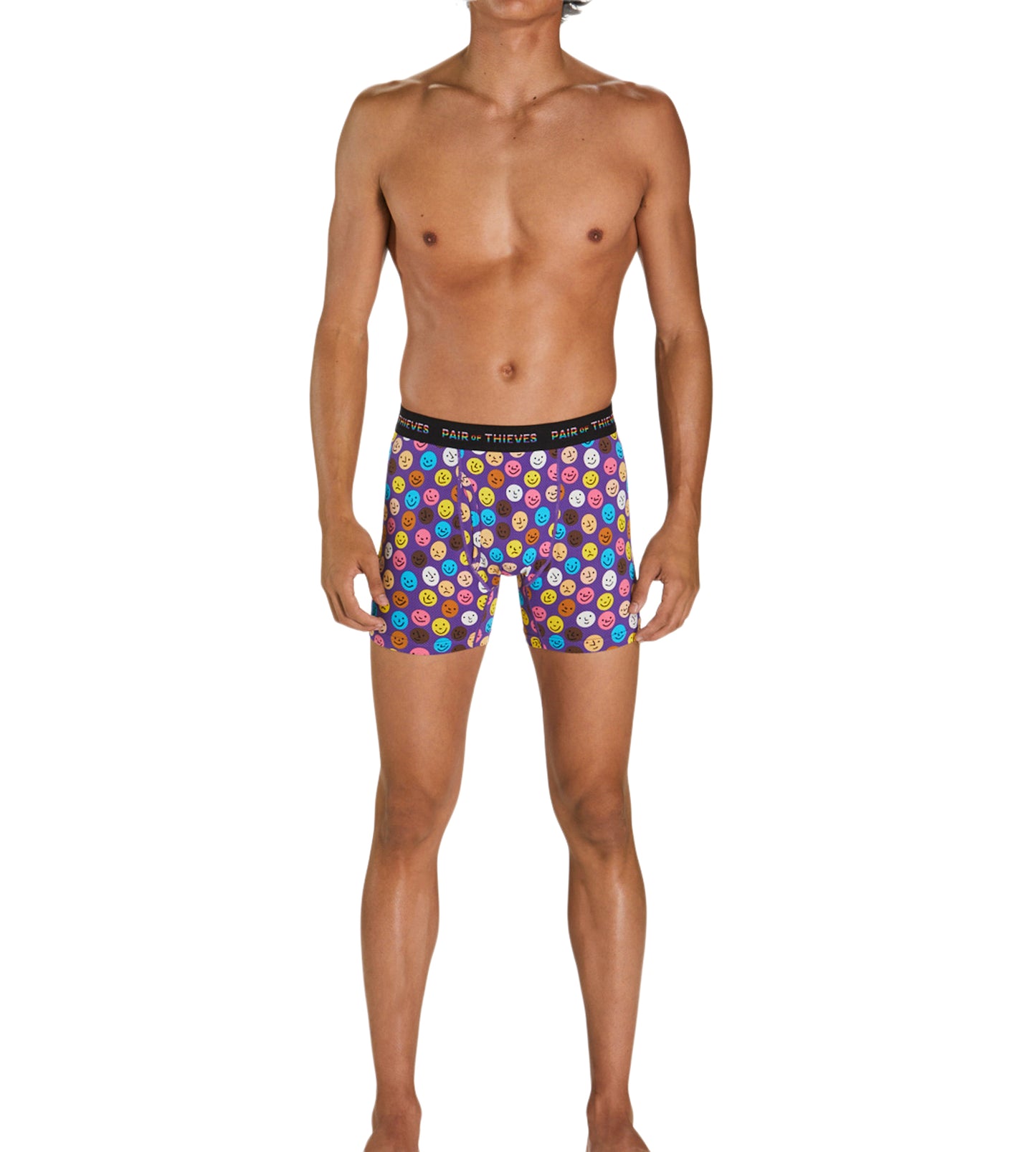 Superfit Boxer Briefs - PRIDE colors consists of Peru, Dark slate blue, Dark slate gray, Sienna, Dark salmon, Light sea green, Tan, Sandy brown, Sienna