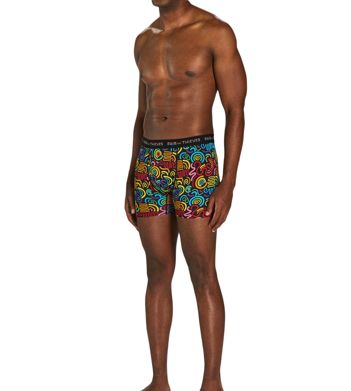 Superfit Boxer Briefs - PRIDE colors consists of Sienna, Black, Dark Gray, Dark olive green, Sienna, Light sea green, Goldenrod, Dim gray, Saddle brown