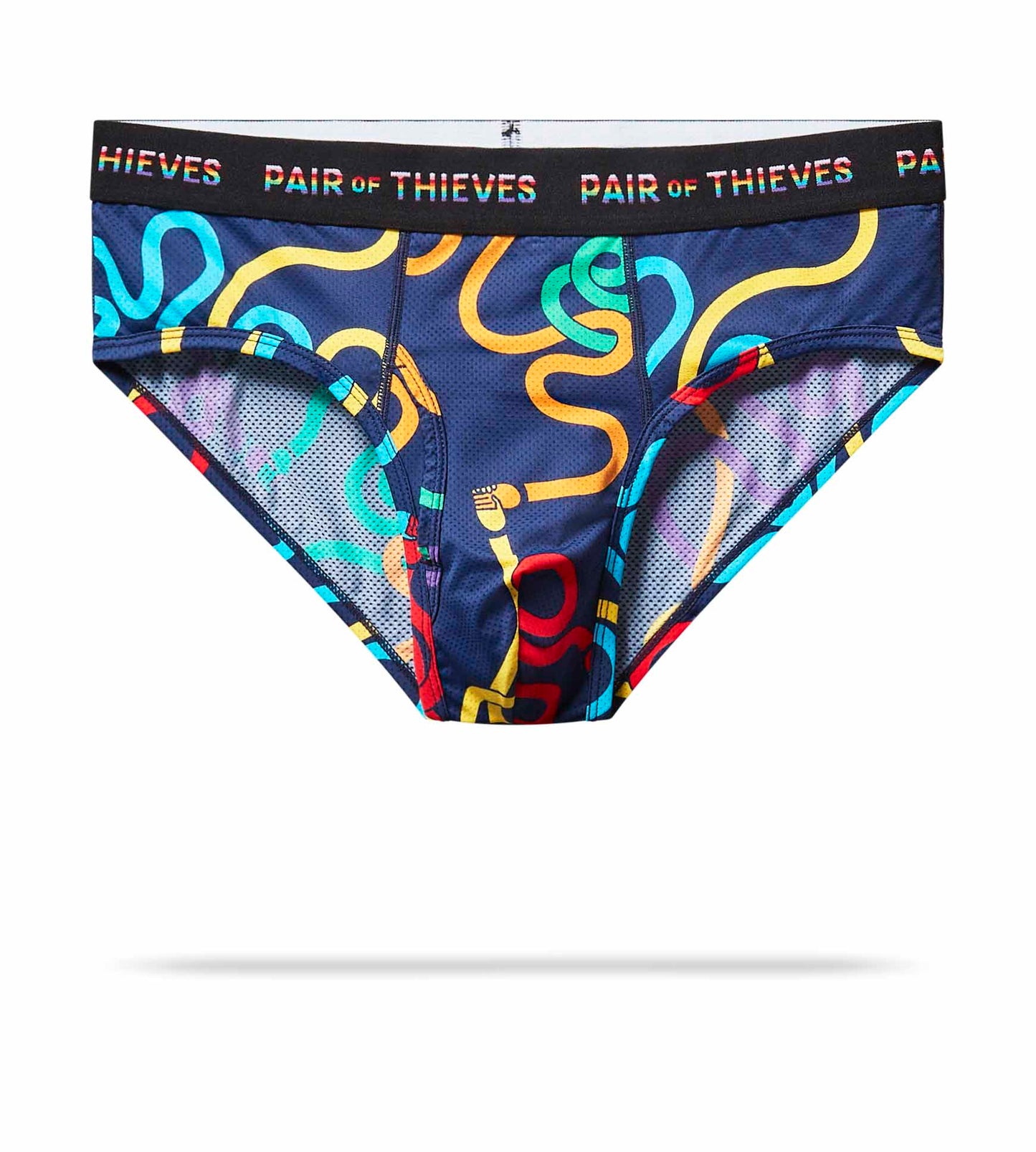 SuperFit Brief - Pride colors consists of White, Dark slate gray, Khaki, Sky Blue, Brown, Dark slate gray, Light Gray, Sandy brown, Dark Gray, Dark slate blue