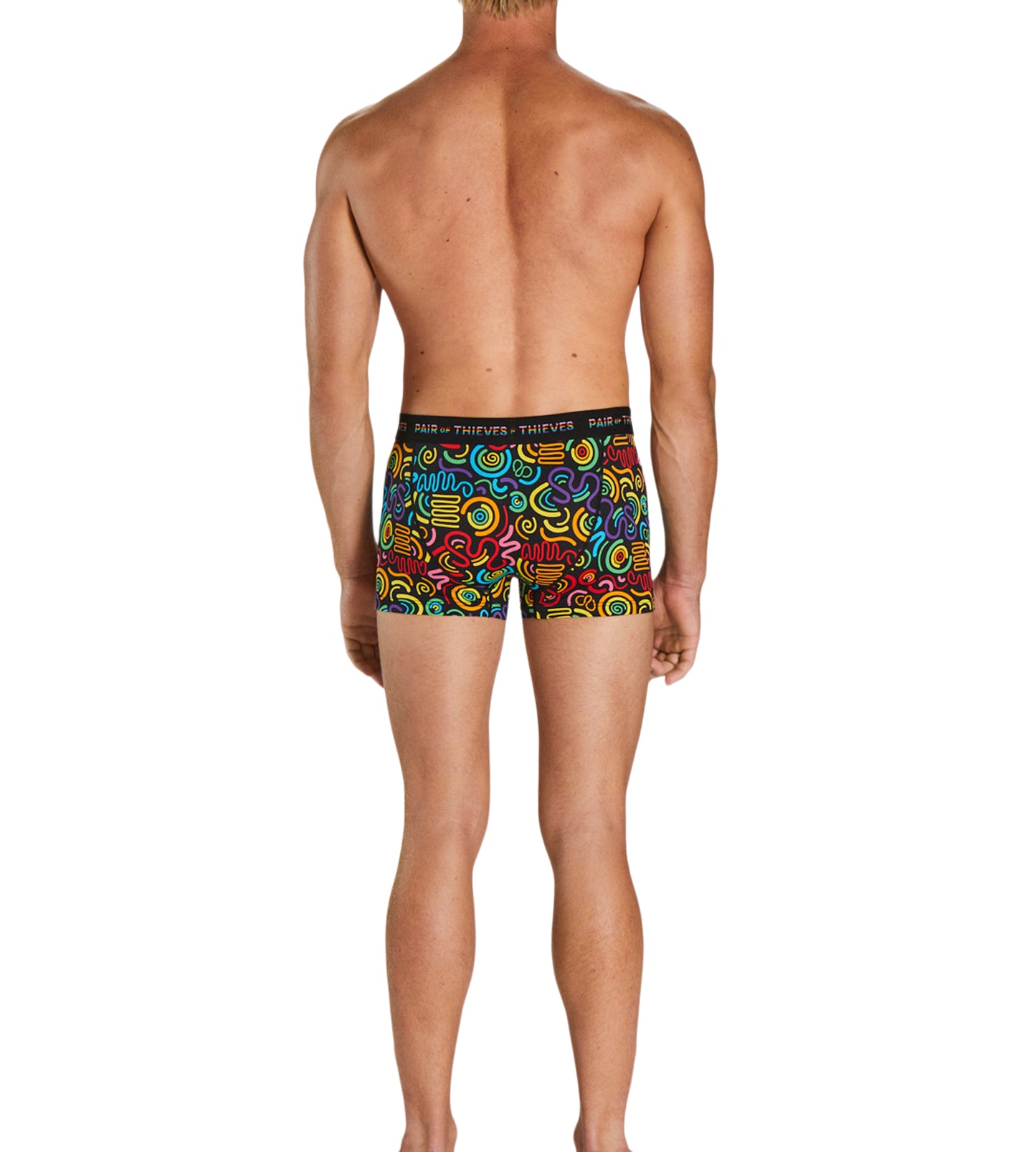 SuperFit Trunk - Pride colors consists of Peru, Black, Sienna, Dark salmon, Saddle brown, Medium aquamarine, Goldenrod, Tan, Dim gray