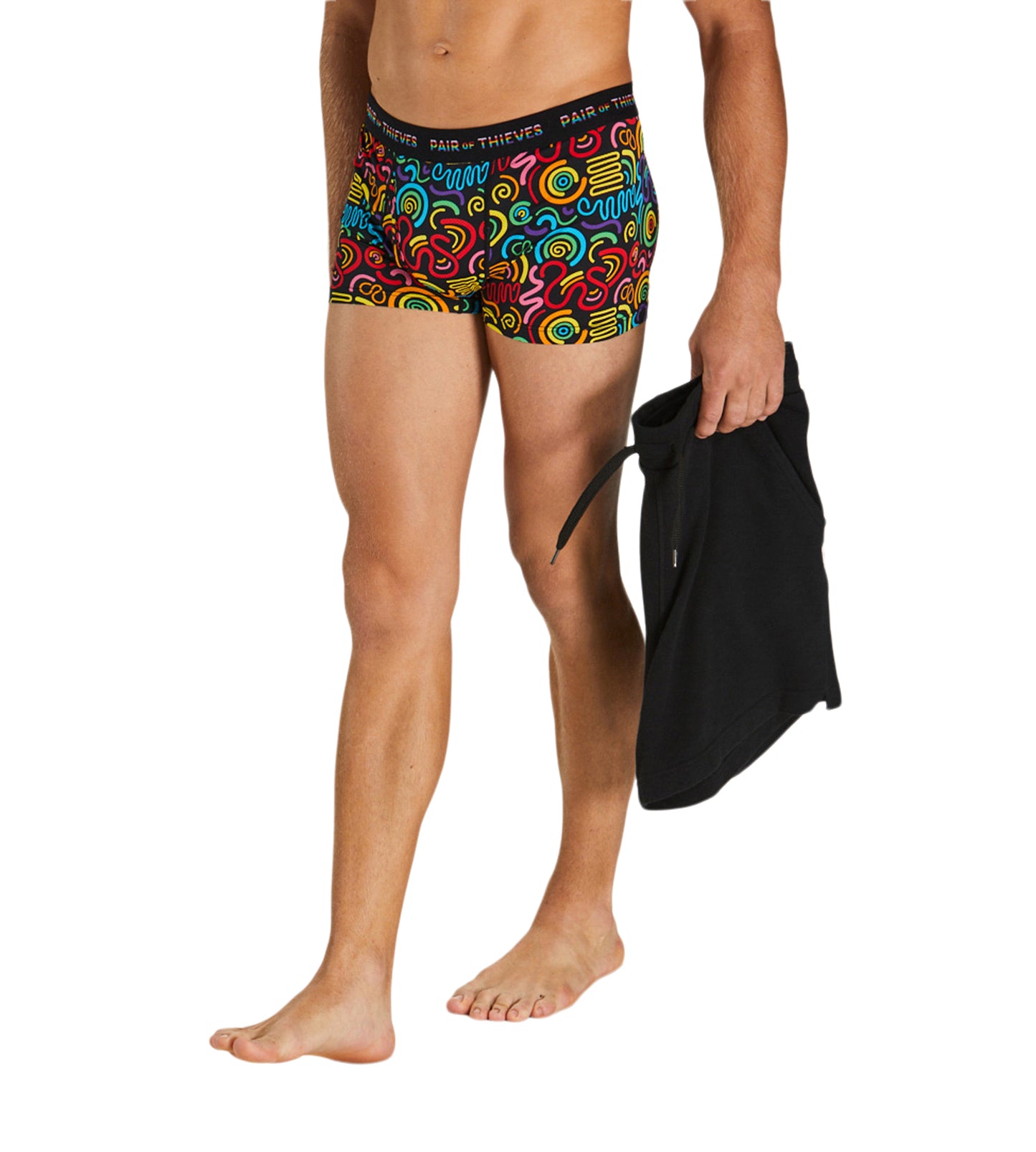 SuperFit Trunk - Pride colors consists of Peru, Black, Sienna, Dark salmon, Sienna, Dark turquoise, Fire brick, Sea green, Saddle brown