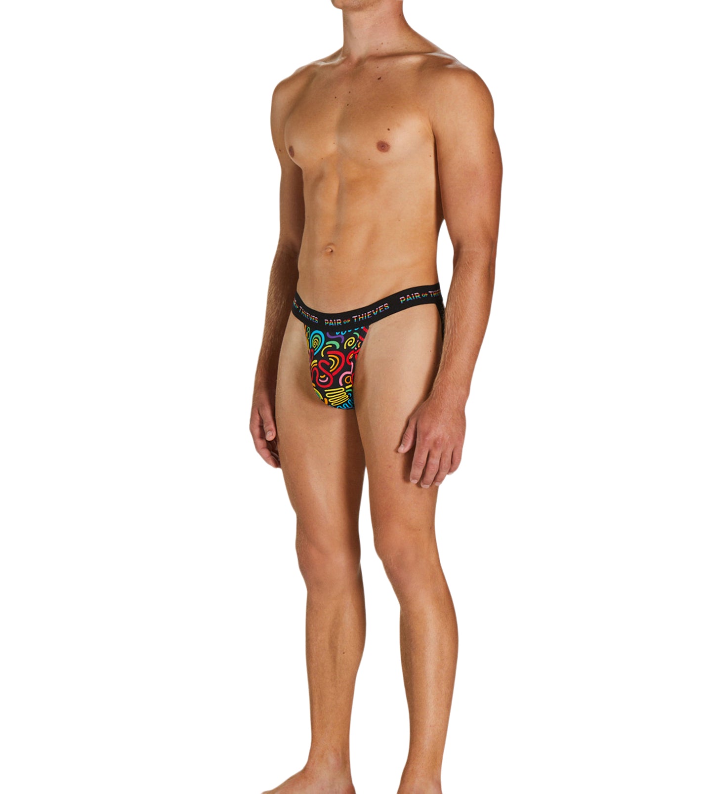 SuperFit Jock Strap - PRIDE colors consists of Sienna, Saddle brown, Peru, Dark salmon, Black, Sienna, Tan, Steel blue, Peru