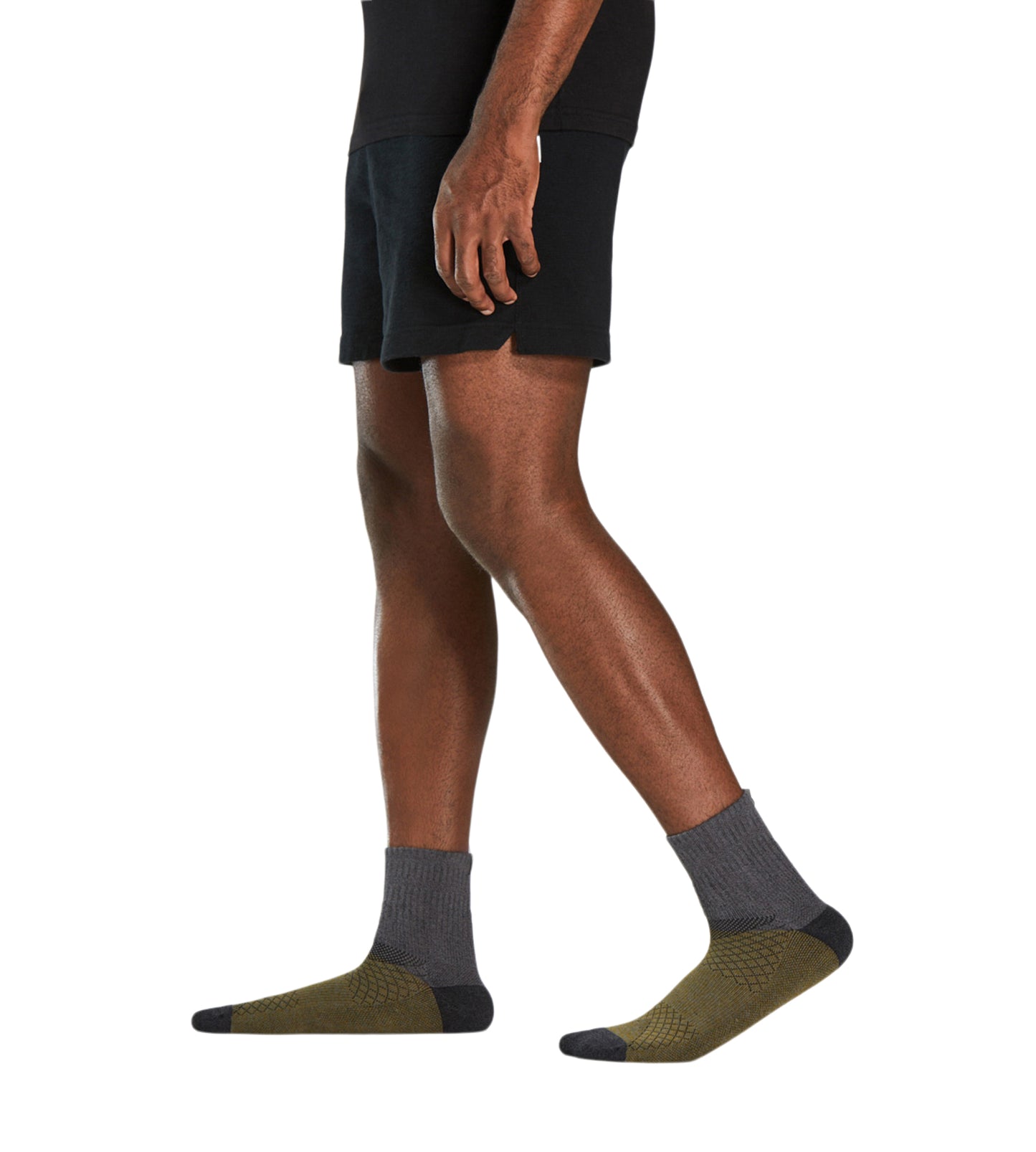 Hustle Cushion Ankle Socks 3 Pack colors contain: Dark olive green, Black, Sienna, Dark slate gray, Saddle brown, Silver, Indian red, Dark slate gray, Dim gray