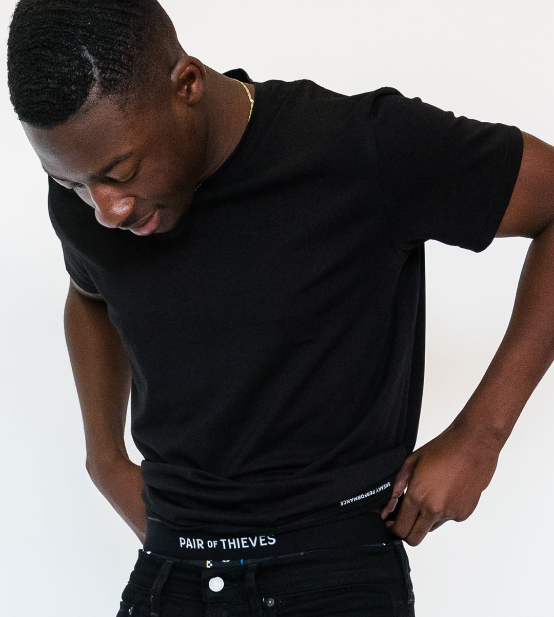 The Solid Stealth Black SuperSoft Crew Neck Undershirt contains colors Black, Whitesmoke, Dark olive green, Black, Dim gray, Dark slate gray, Gray, Black, Dark olive green, Dark Gray