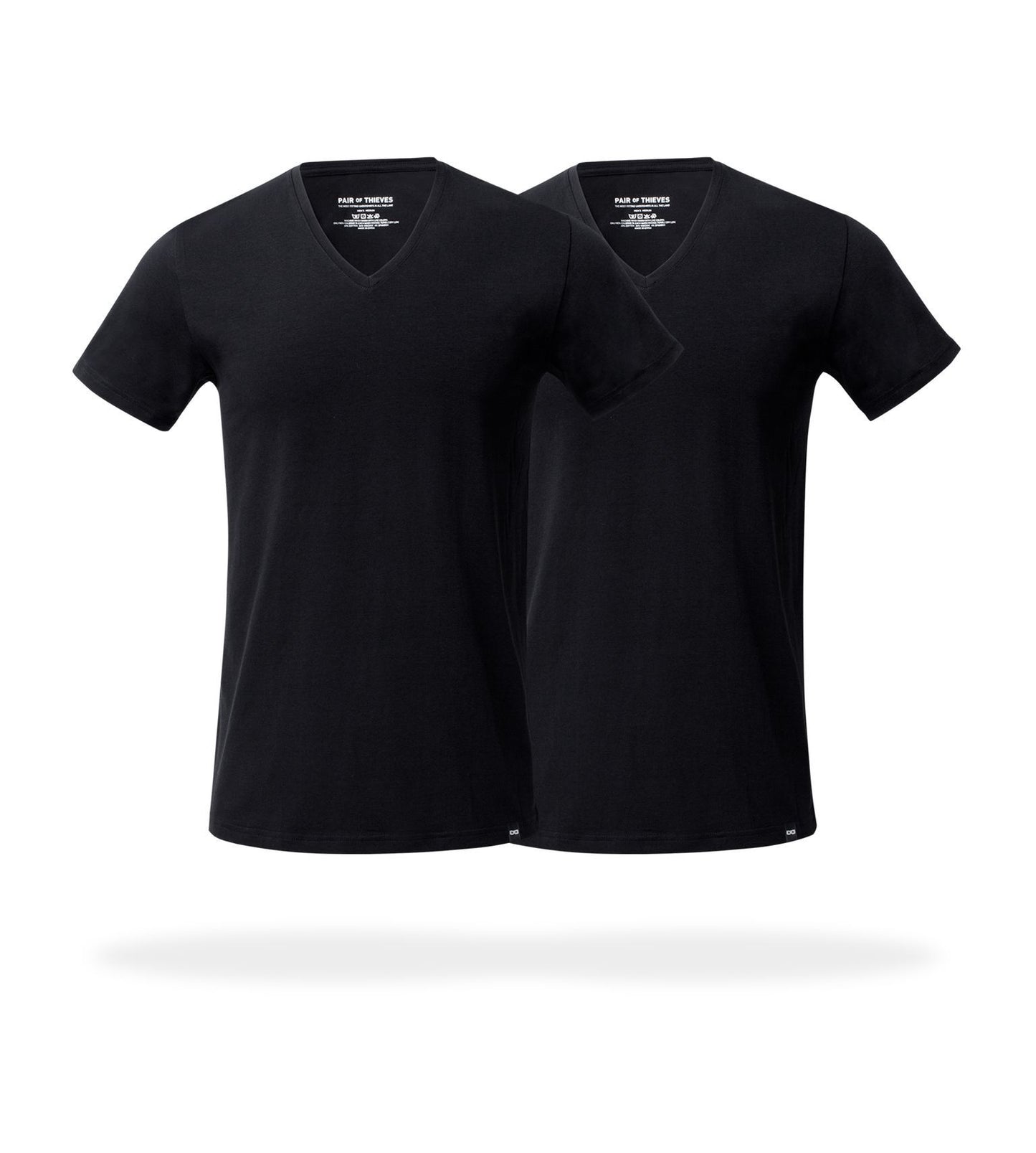 SuperSoft V-Neck Undershirt 2 Pack black