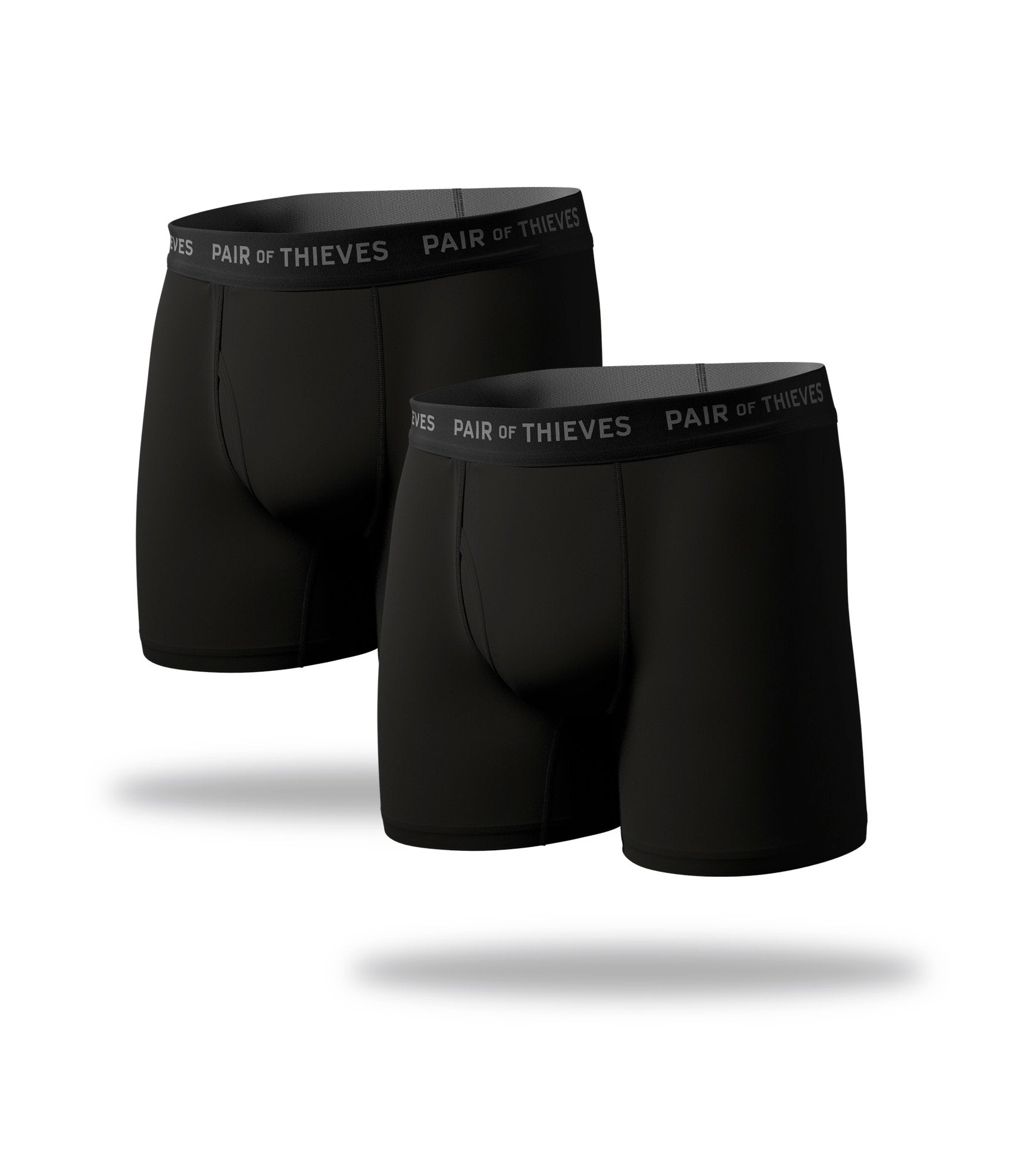 Pair of Thieves Men's 2pk Super Soft Boxer Briefs - Black/White M