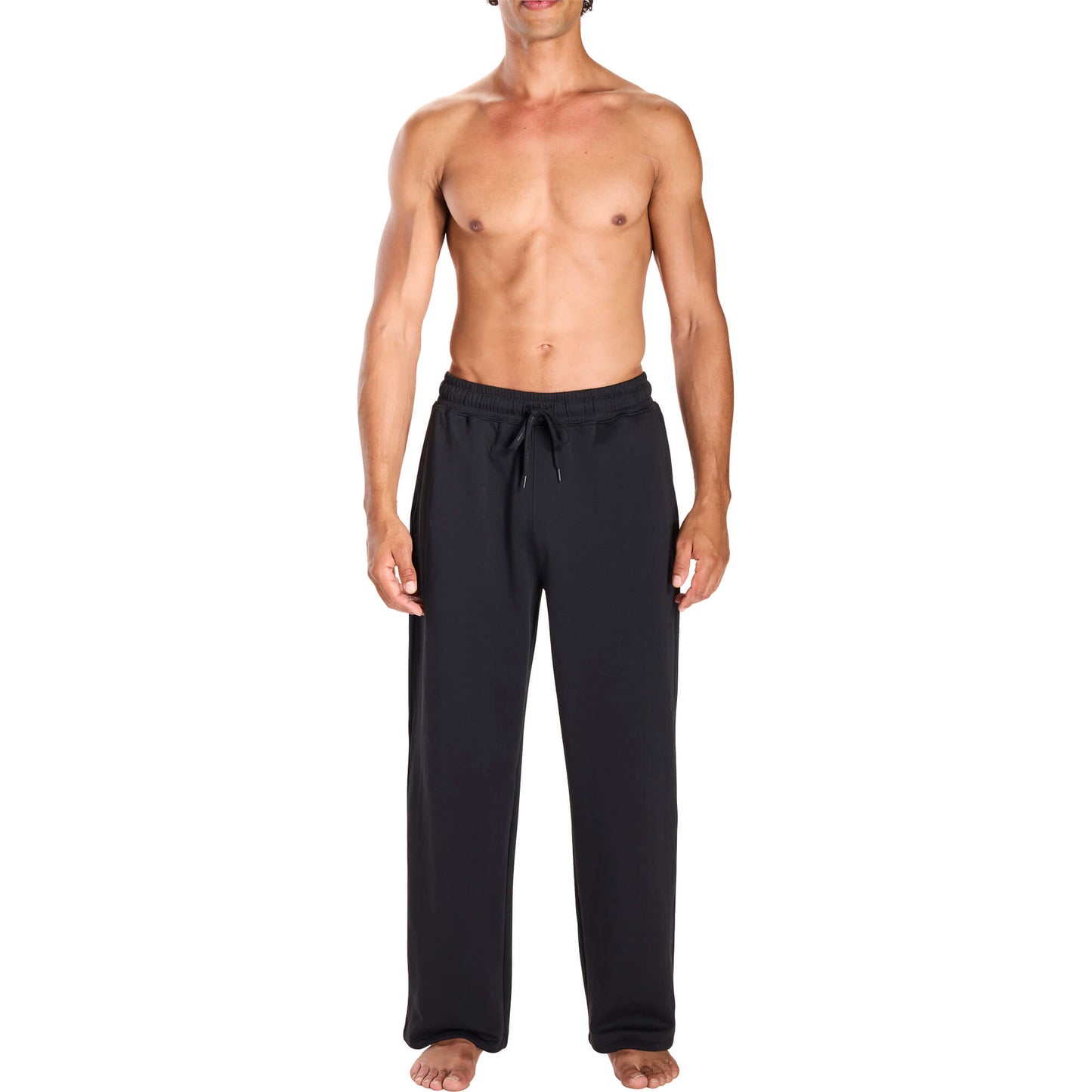 Black Off Duty Relaxed Pants, On Model