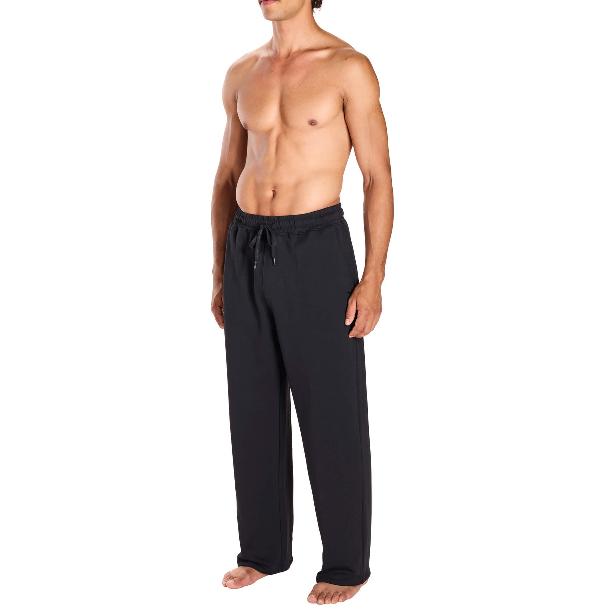 Black Off Duty Relaxed Pants, On Model