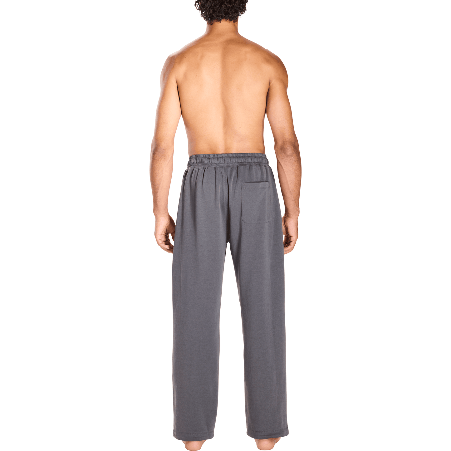 Dark Grey Off Duty Relaxed Pants, On Model