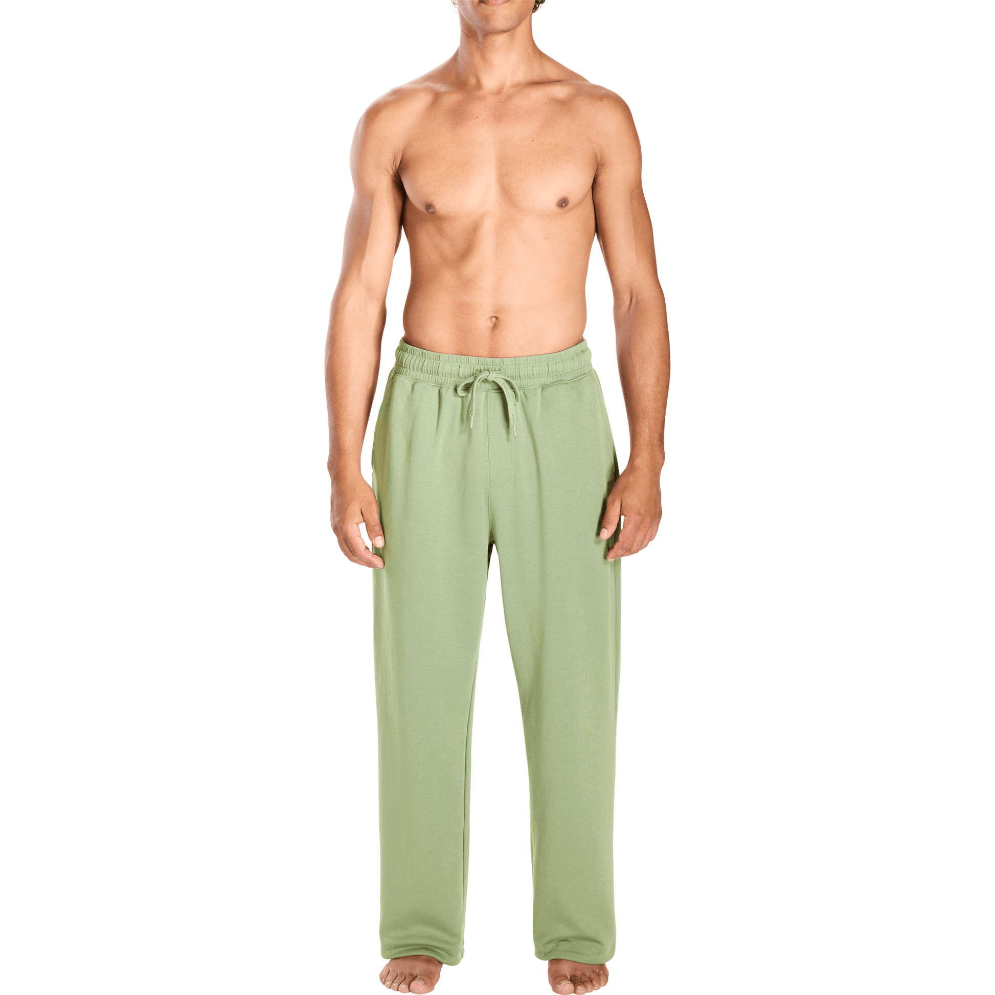 Sage Off Duty Relaxed Pants, On Model