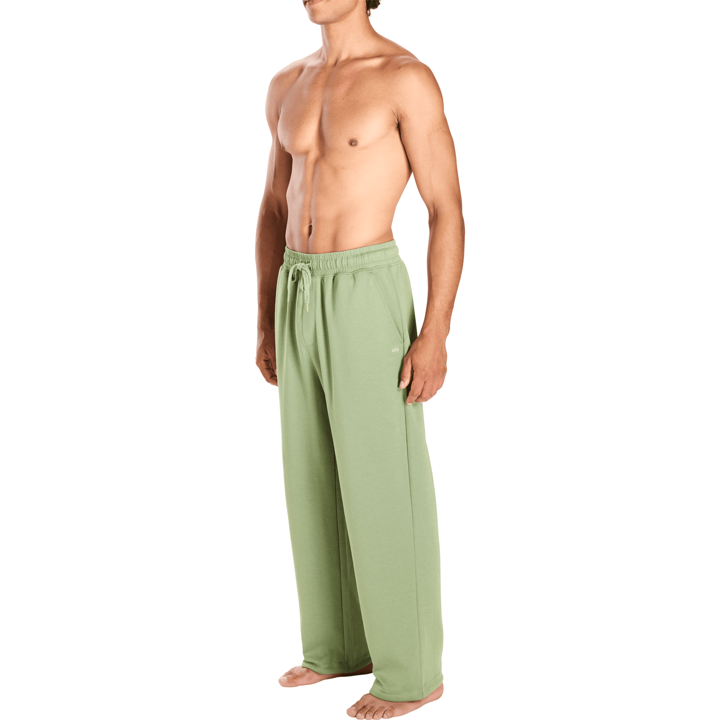 Sage Off Duty Relaxed Pants, On Model