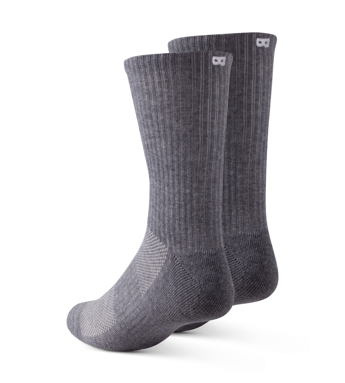 BOWO CUSHION Ribbed Crew 3 PACK - NEUTRALS Light Gray, Dark slate gray, Black, Gray, Dim gray, Silver, Dark slate gray, Dark Gray, Dim gray