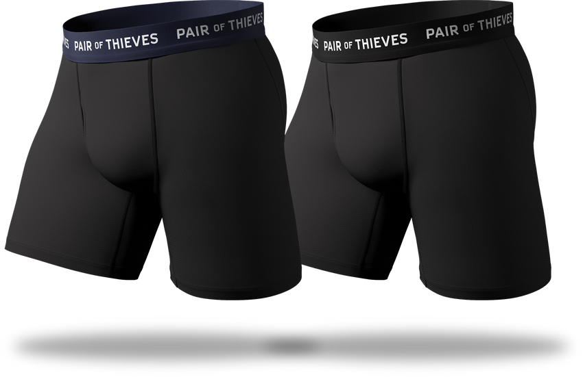 Men's Pair of Thieves SuperFit Long Boxer Brief Underwear Gray