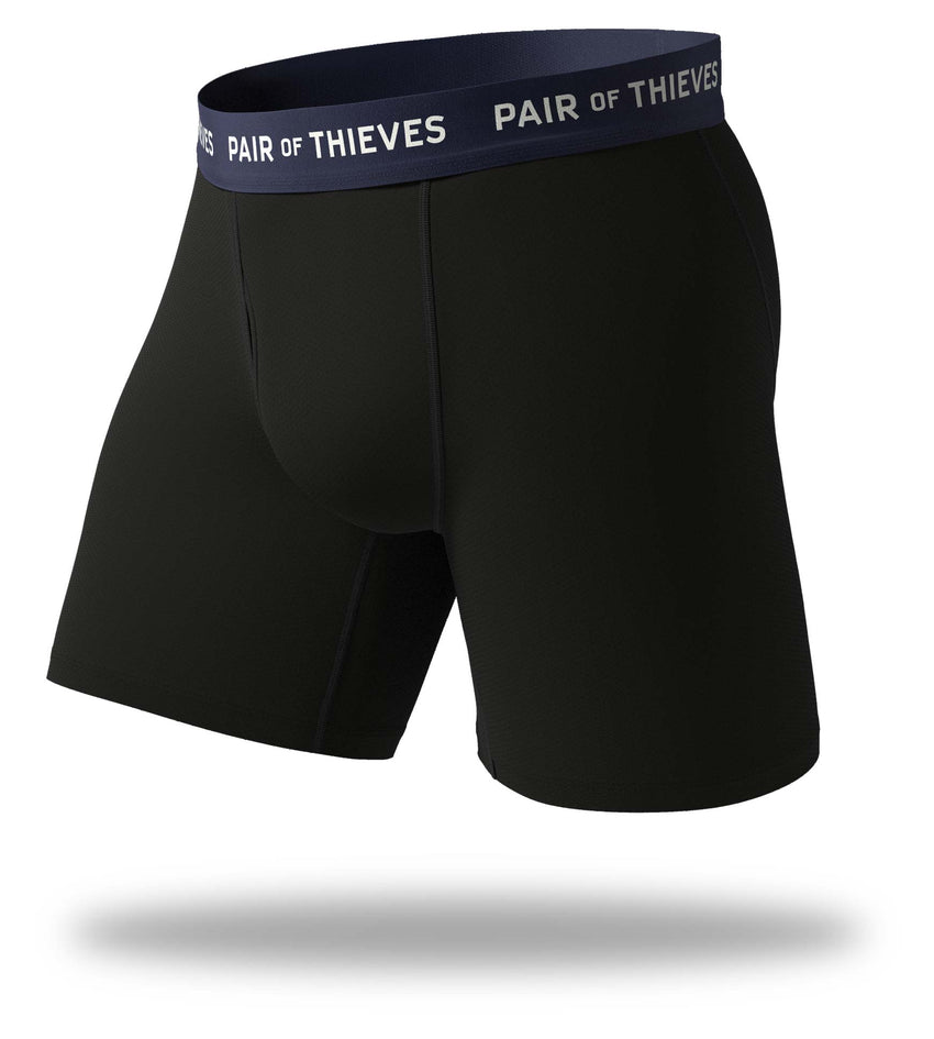 Pair of Thieves Men's Super Fit Boxer Briefs 2pk - Gray/Black L 1