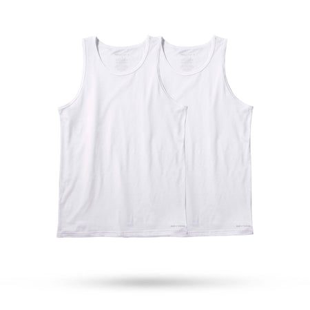 Ready For Everything Supersoft Tank Undershirt White Shirt 2 Pack