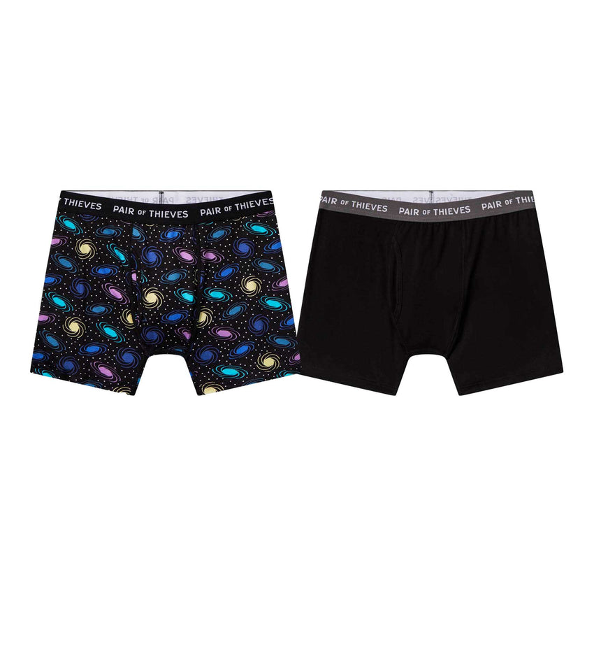 SuperSoft Boxer Briefs 2 Pack - Closet Space Travel - Pair of Thieves
