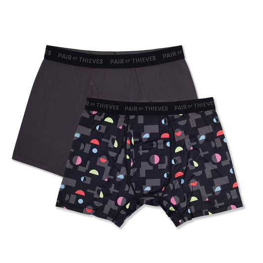 SuperFit Mesh Boxer Briefs, 2-Pack, Assorted Colors