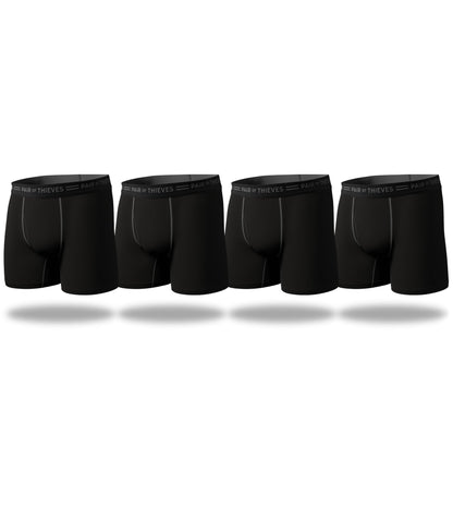 4-Way Stetch Every Day Kit Cotton Stretch Boxer Briefs (4-Pack)