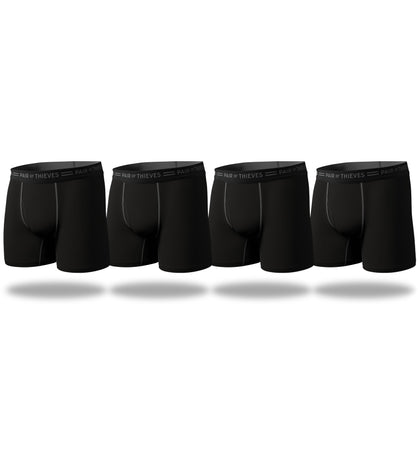Every Day Kit Boxer Brief Bear Pack (8-pack) containing the colors Black, Dark Gray, Dark slate gray, Gains boro, Black, Dark slate gray, Black, Silver, Dim gray