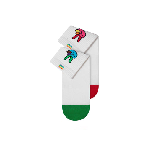 Pride Cushion Ankle Socks, Rainbow Pattern