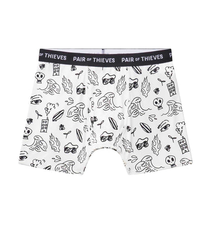 SuperFit Boxer Brief Bear Pack (8-pack) containing the colors Dark slate gray, Dark Gray, Lavender, Dim gray, Light Gray, Dark slate gray, Black, Gray, Whitesmoke